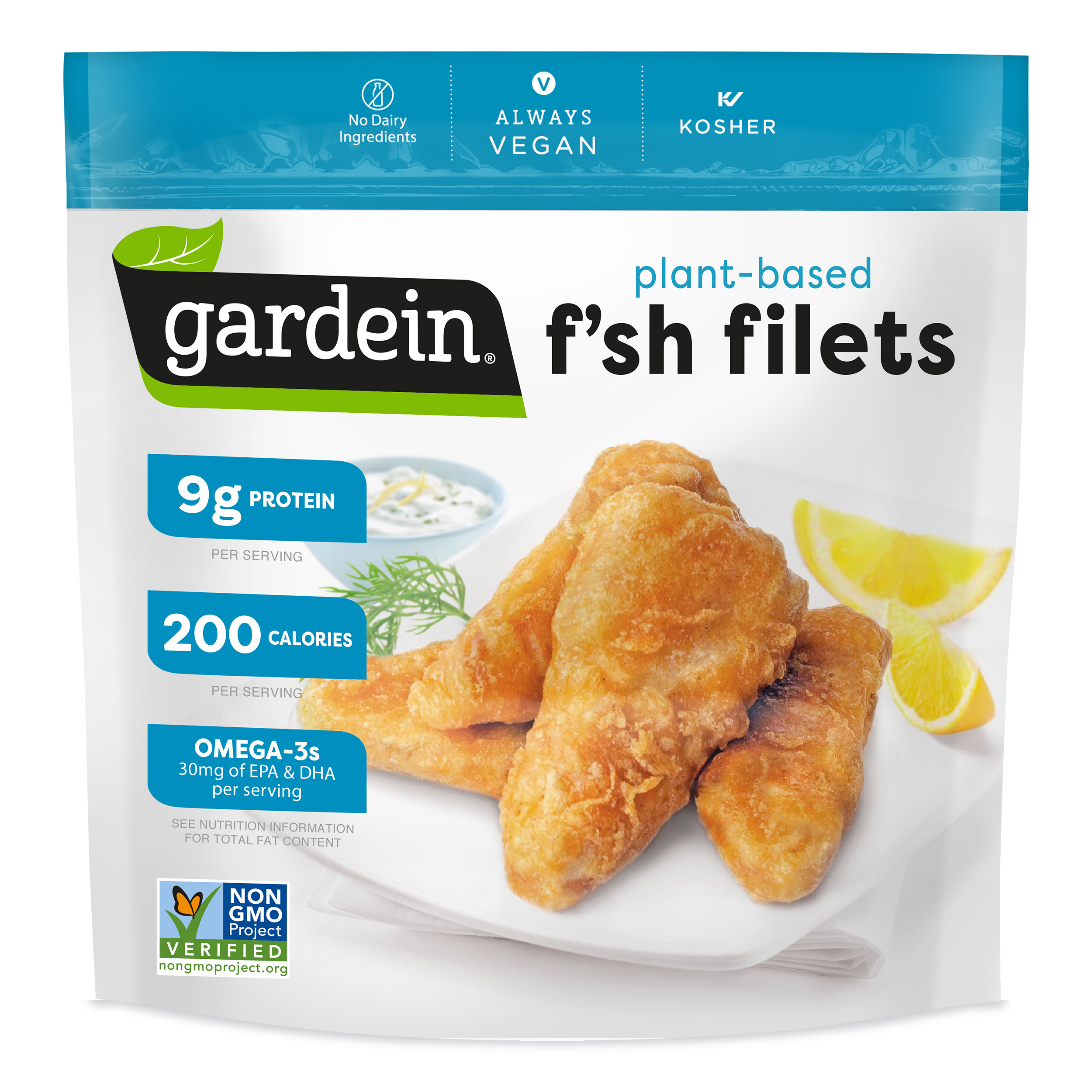 F'Sh Plant-Based Tender, Flaky Filets in a Light Golden Tempura Batter