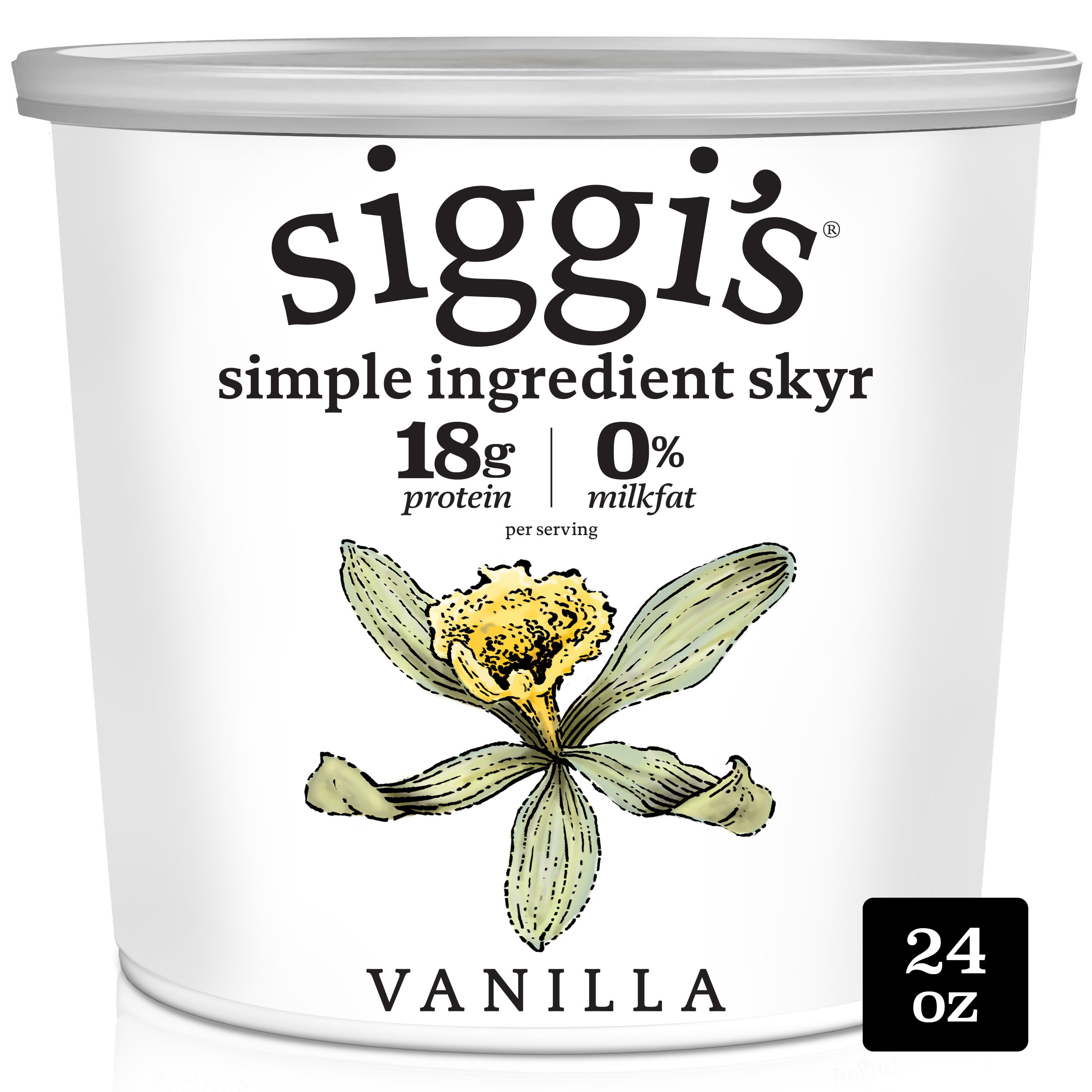 Vanilla Icelandic Style Skyr Strained Non-Fat Yogurt