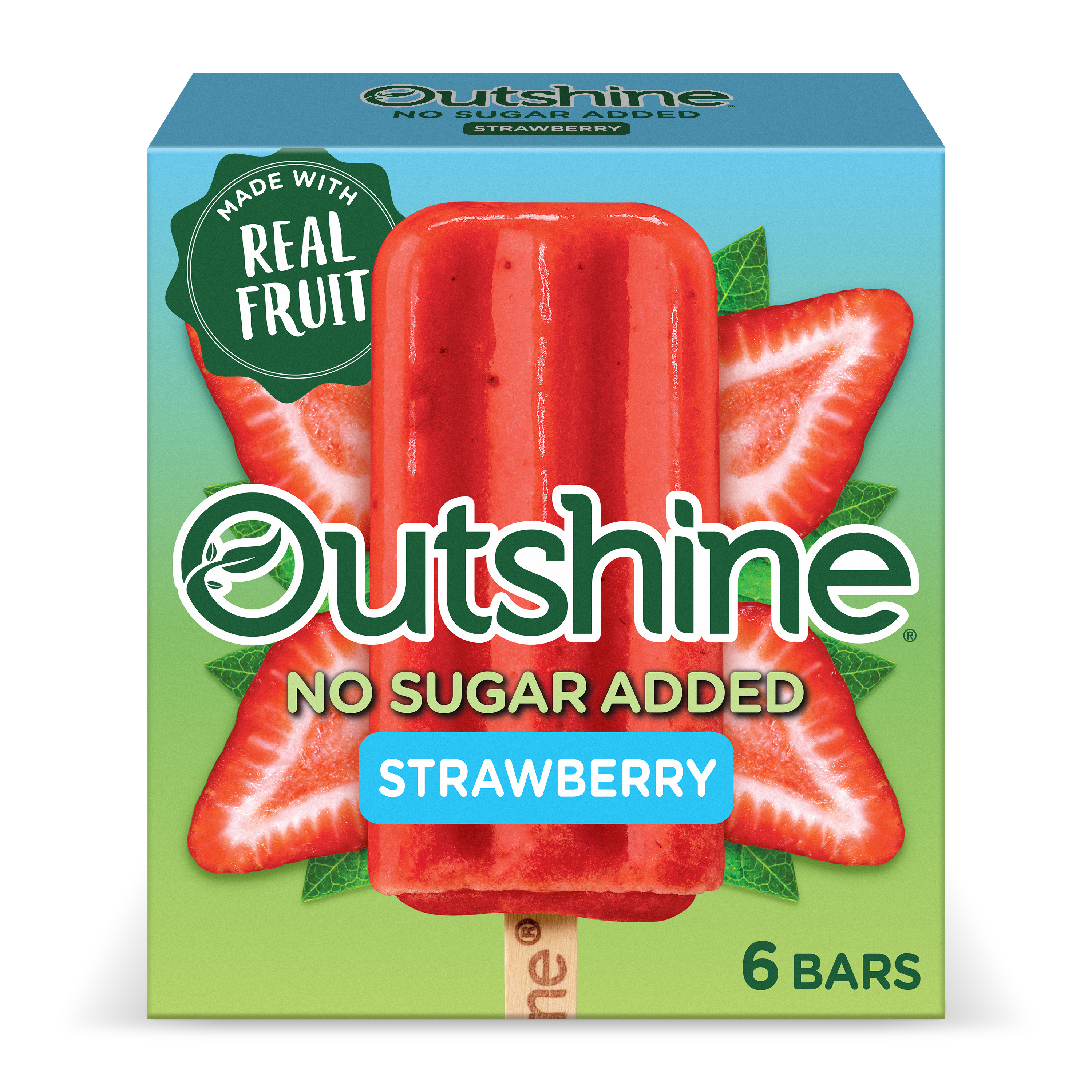 Strawberry Fruit Ice Bars