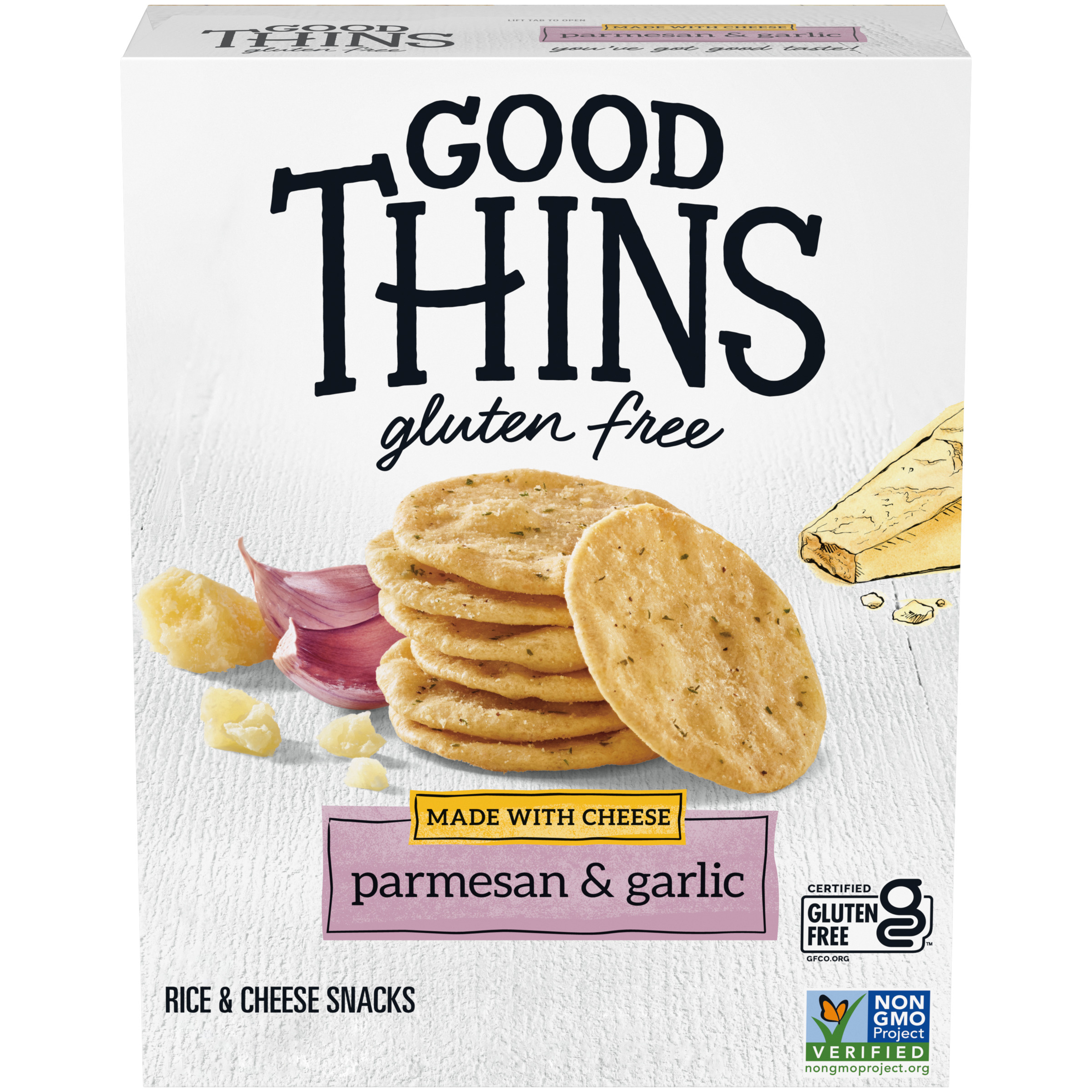 Gluten Free Parmesan & Garlic Rice & Cheese Snacks