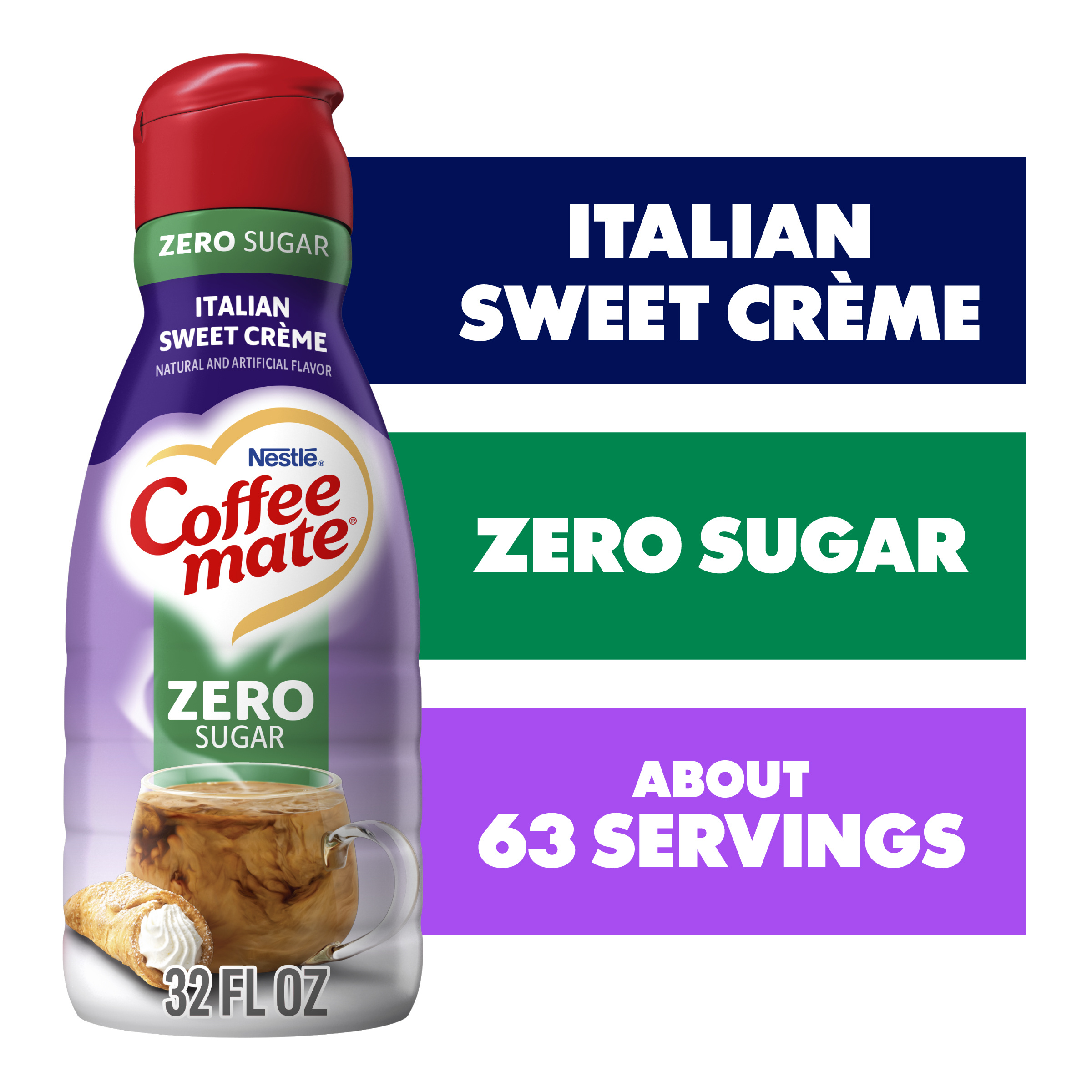 Italian Sweet Creme Flavor Sugar Free Coffee Creamer