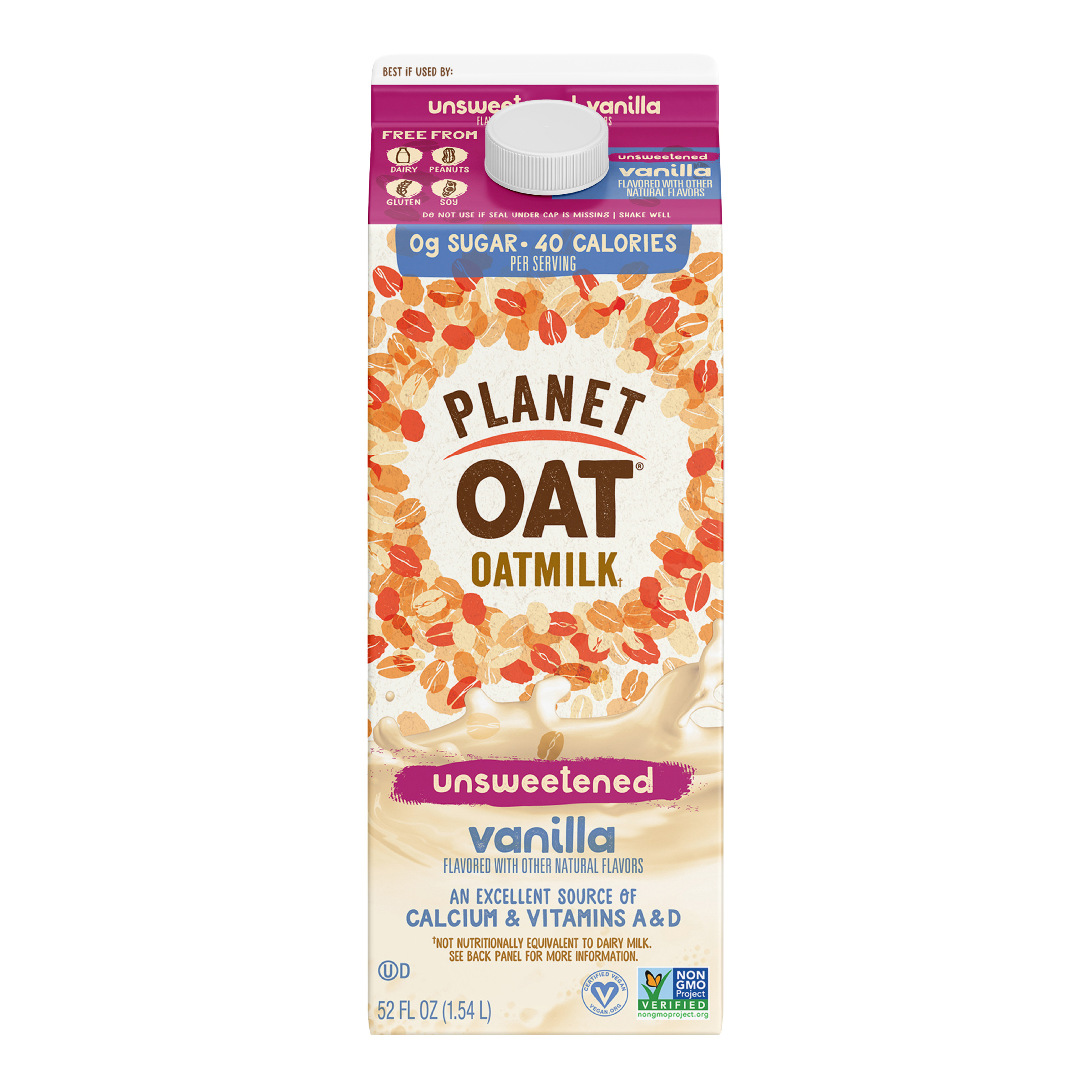 Planet Oat Unsweetened Vanilla Oatmilk
