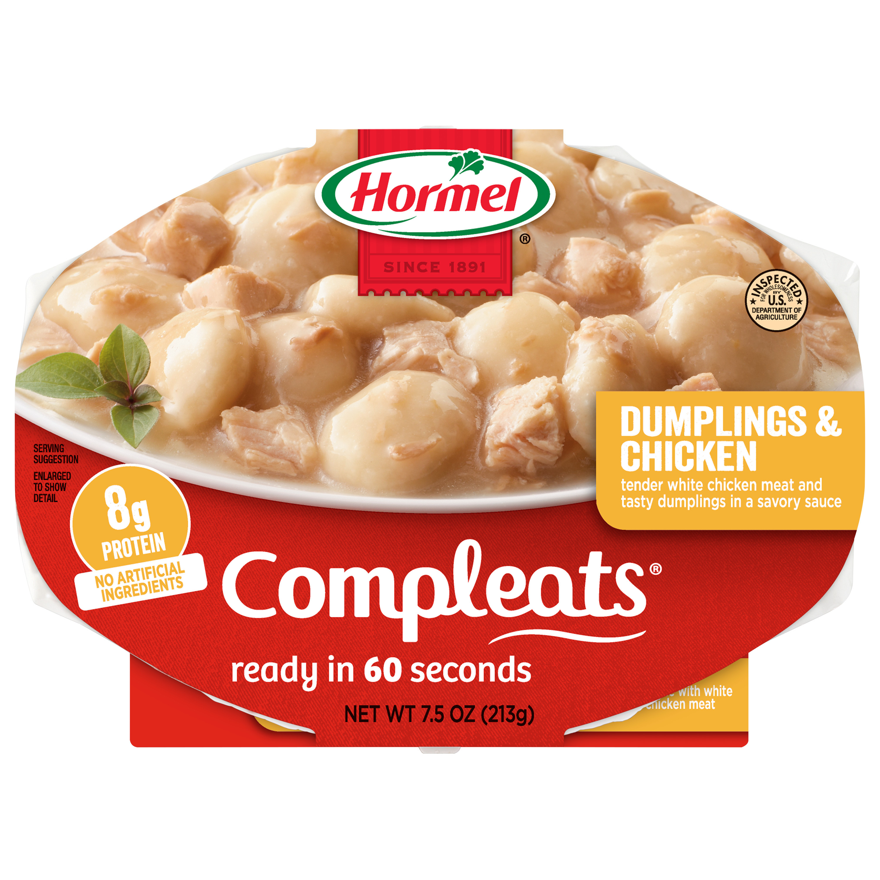 Dumplings & Chicken Tender White Chicken Meat and Tasty Dumplings in a Savory Sauce