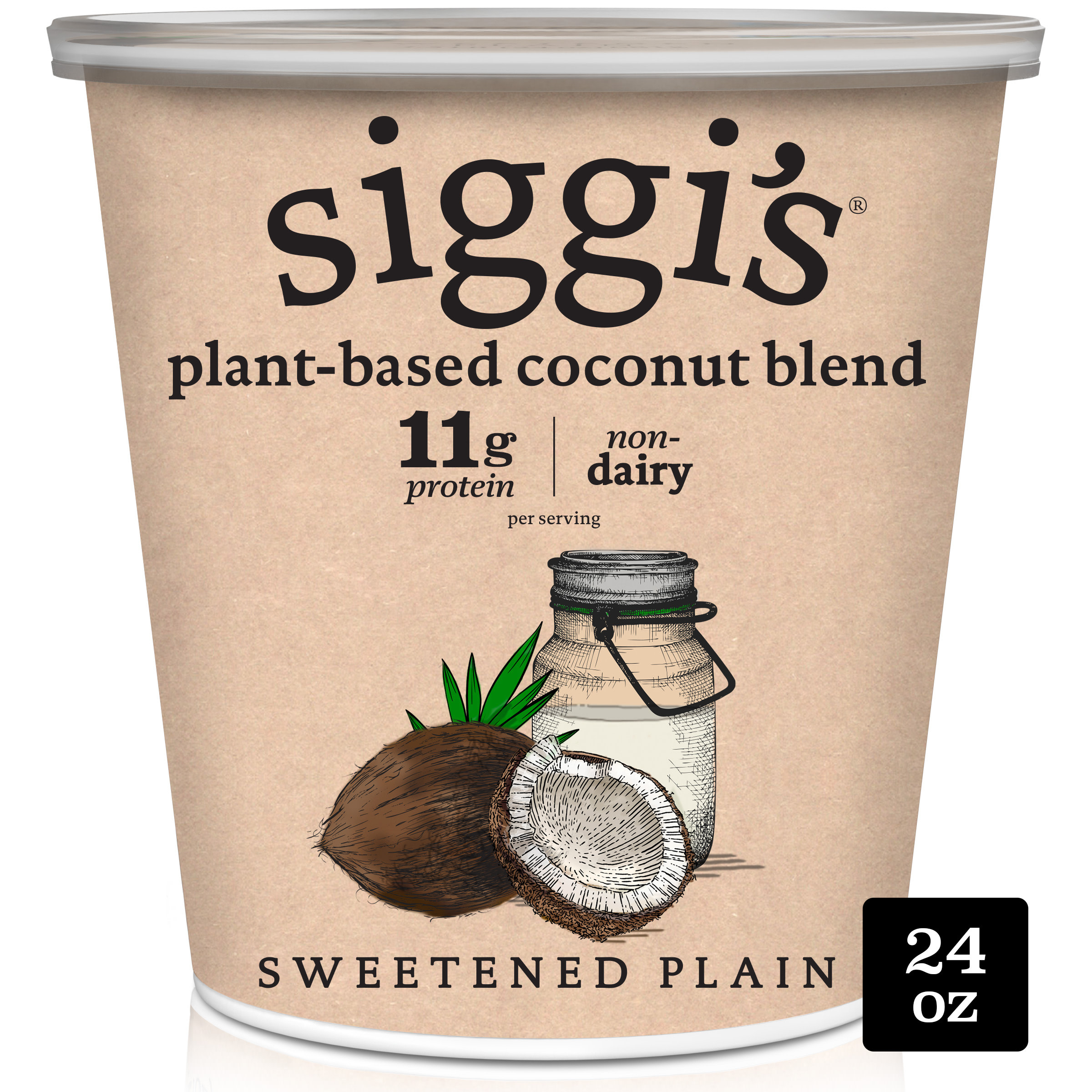 Siggi's Non-Dairy Plant-Based Sweetened Plain Coconut Blend