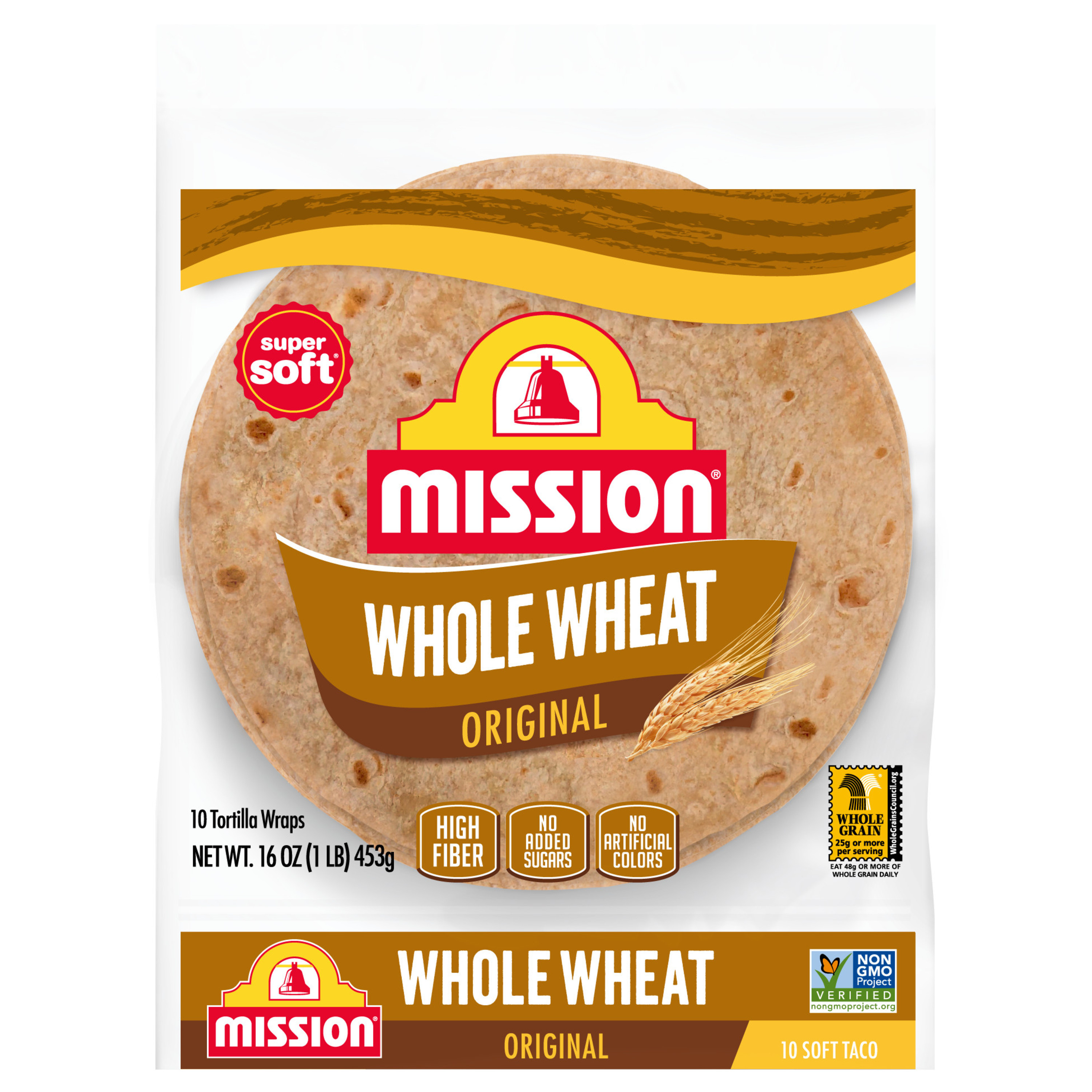 100% WHOLE WHEAT FLOUR TORTILLAS SOFT TACO