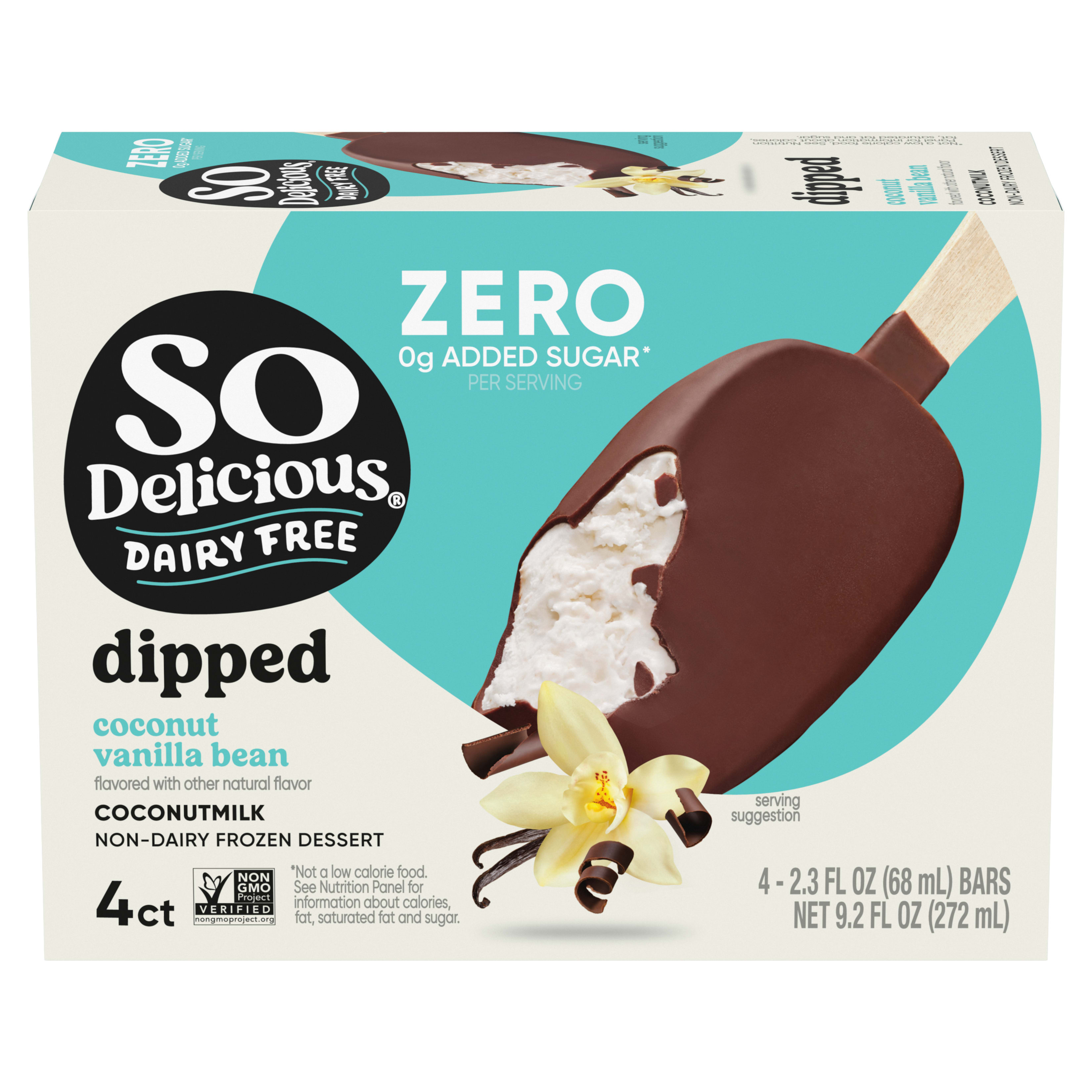 Vanilla Bean Coconut Milk Dipped Non-Dairy Frozen Dessert