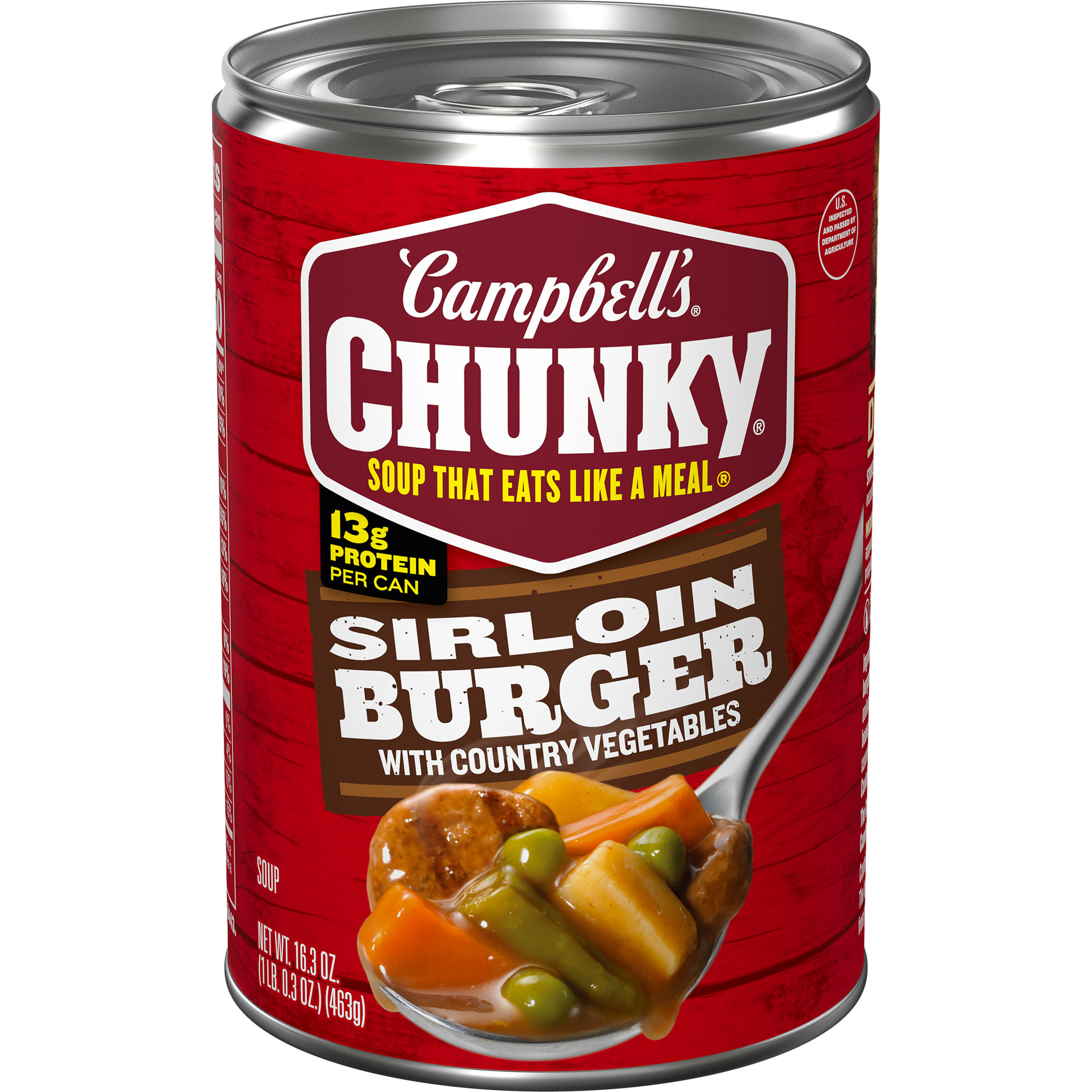 Campbell Chunky Sirloin Burger With Country Vegetables Beef Soup