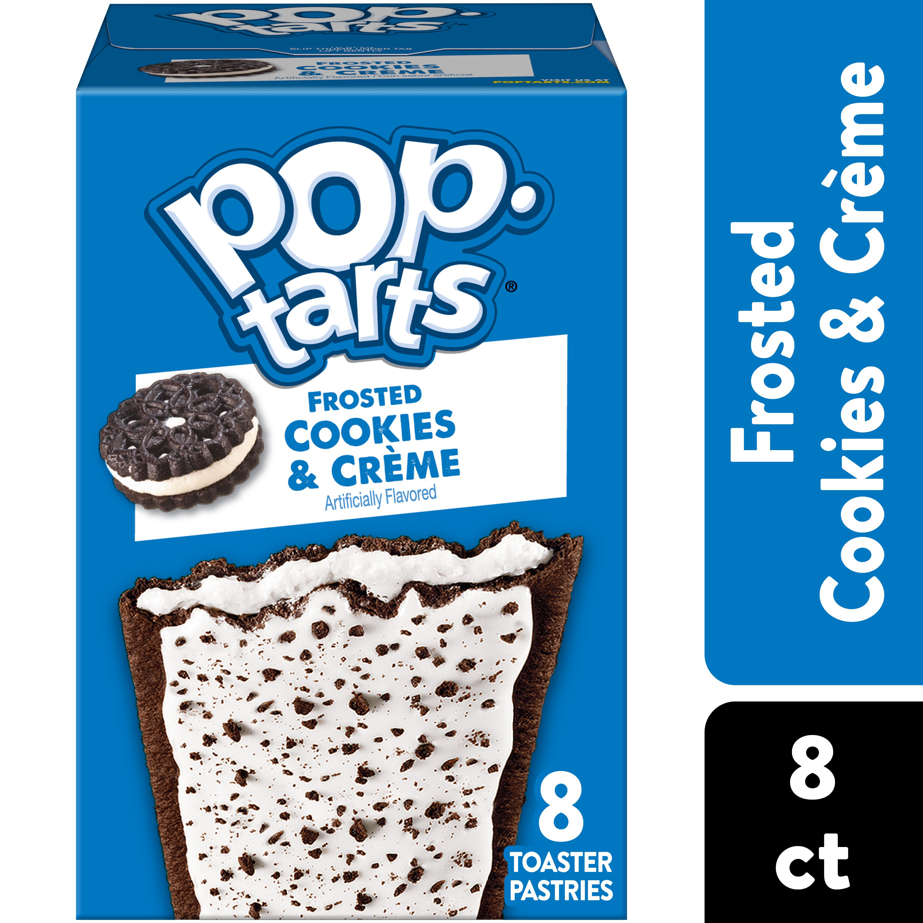 Frosted Cookies & Creme Flavored Toaster Pastries