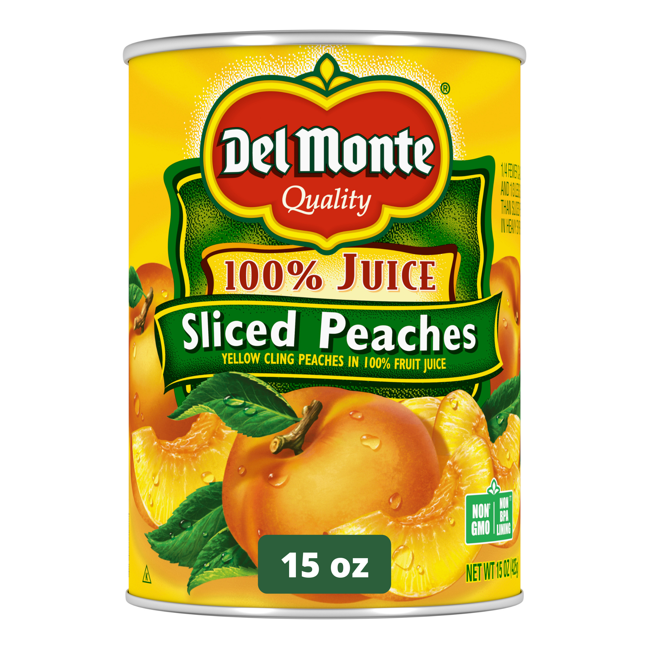 Sliced Peaches Yellow Cling Peaches In 100% Fruit Juice