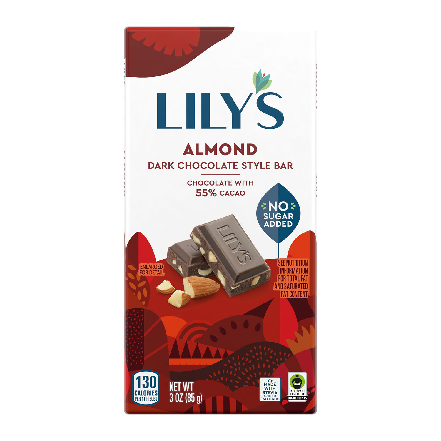 Almond 55% Cocoa Dark Chocolate