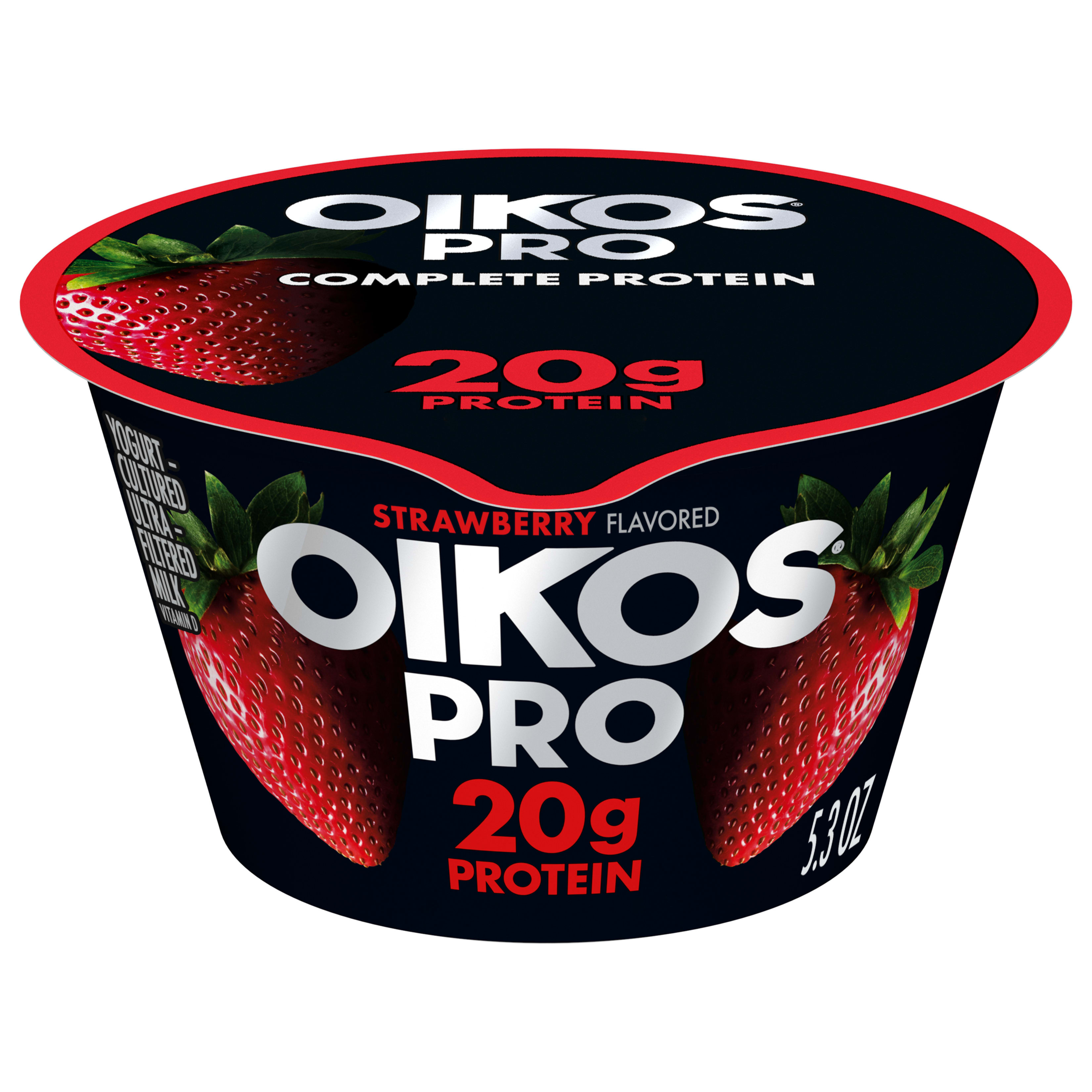 Oikos Pro Cultured Ultra-Filtered Milk 2% Milkfat Strawberry Flavored Yogurt