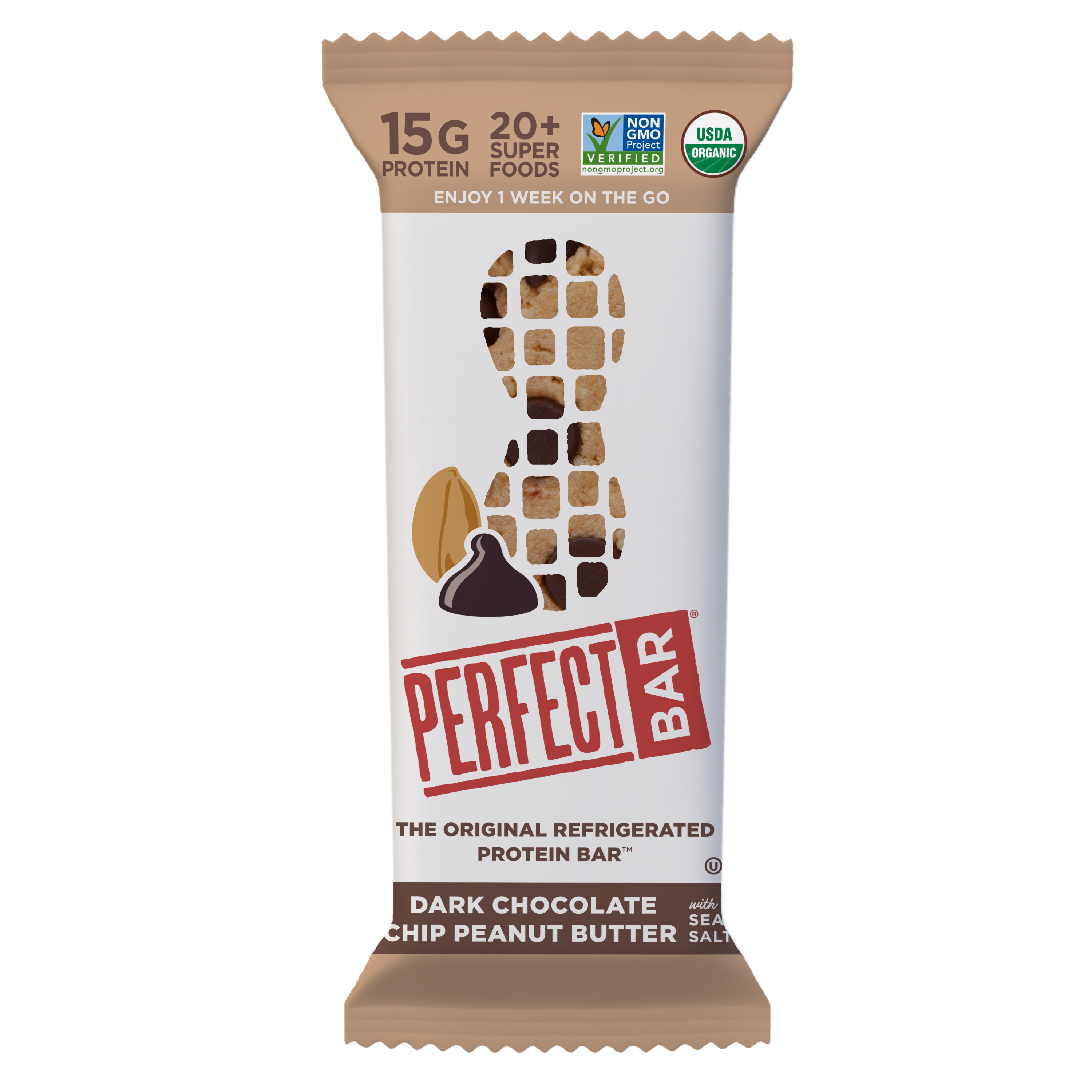 Dark Chocolate Chip Peanut Butter With Sea Salt Protein Bar