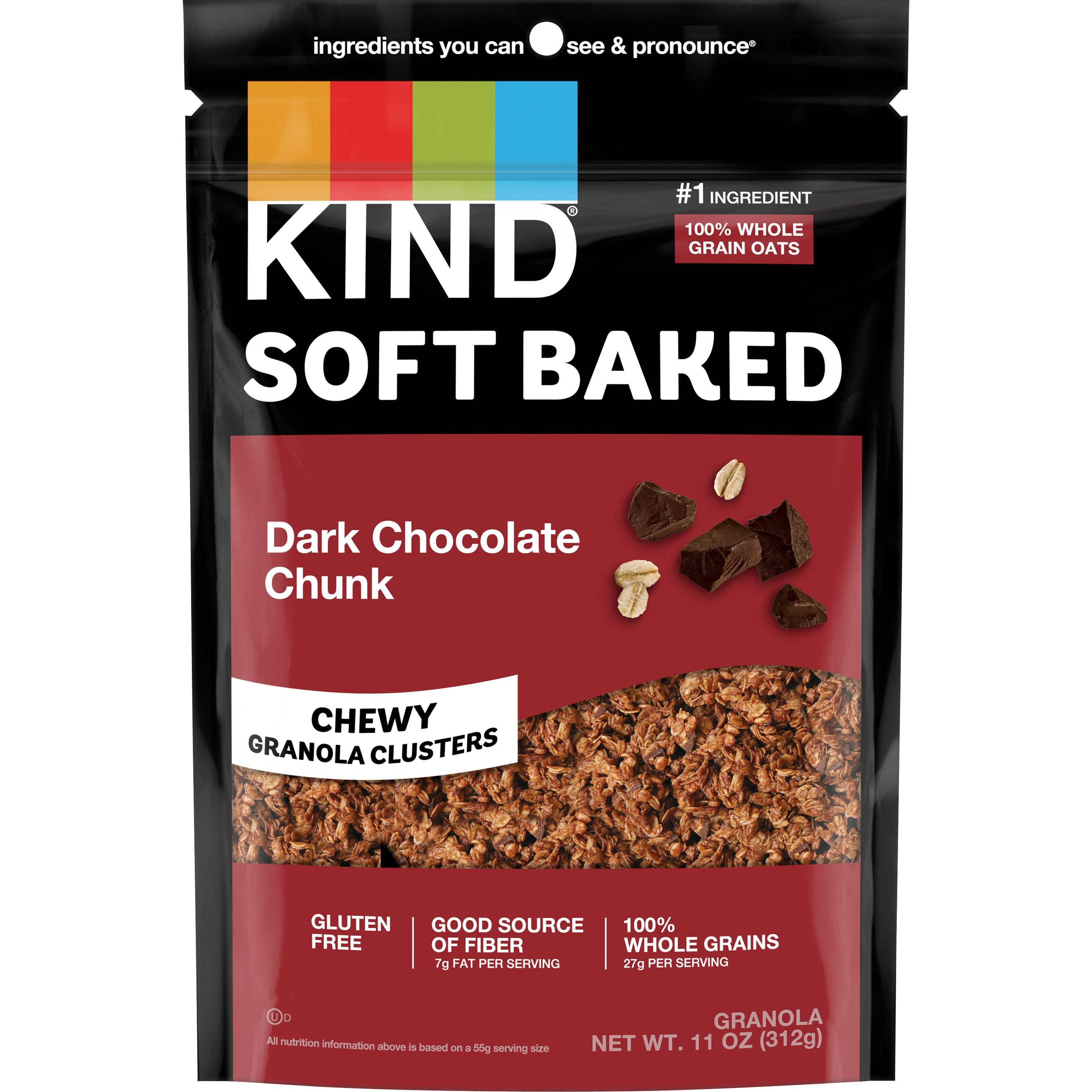 Dark Chocolate Chunk Chewy Granola Clusters