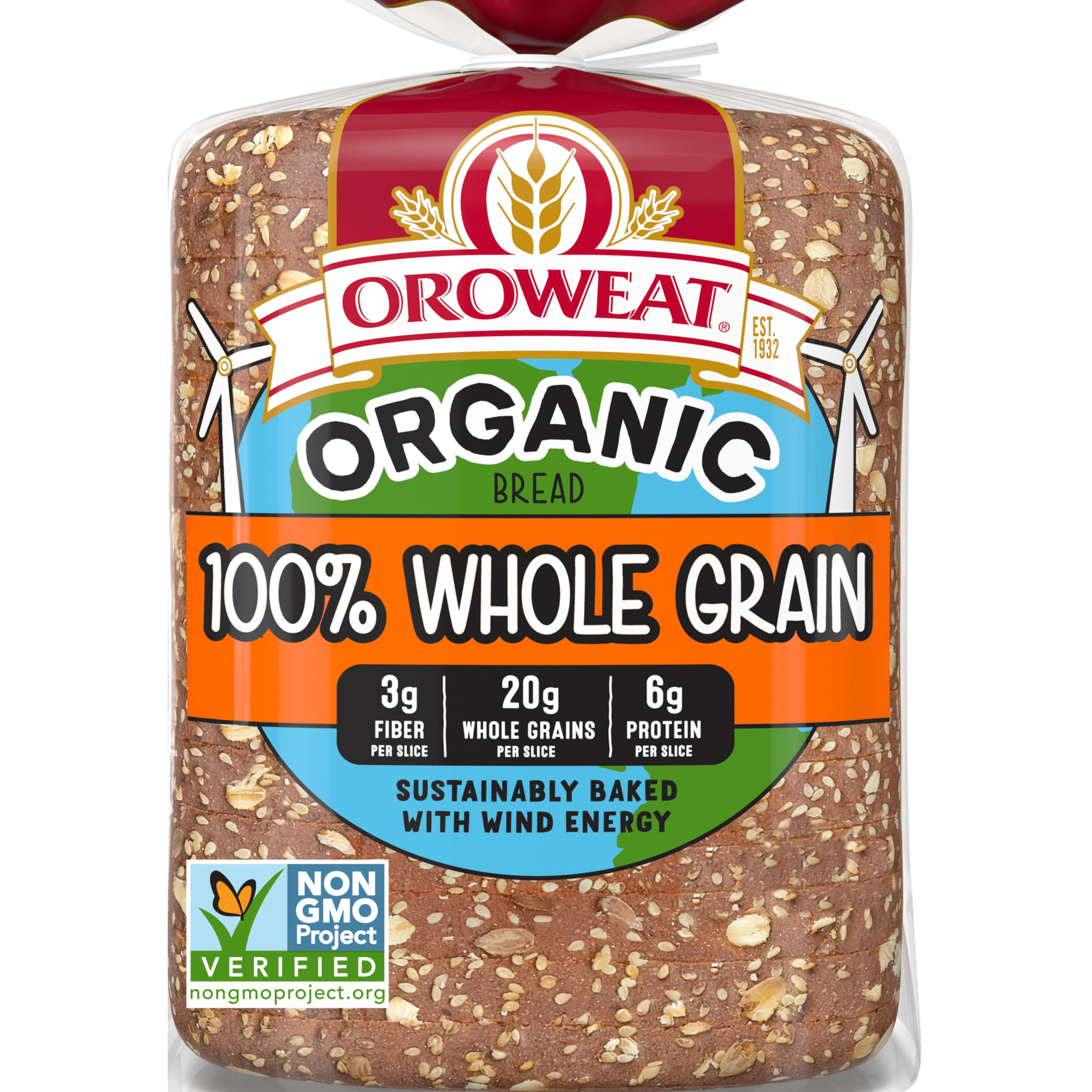 OROWEAT 100% WHOLE GRAIN BREAD