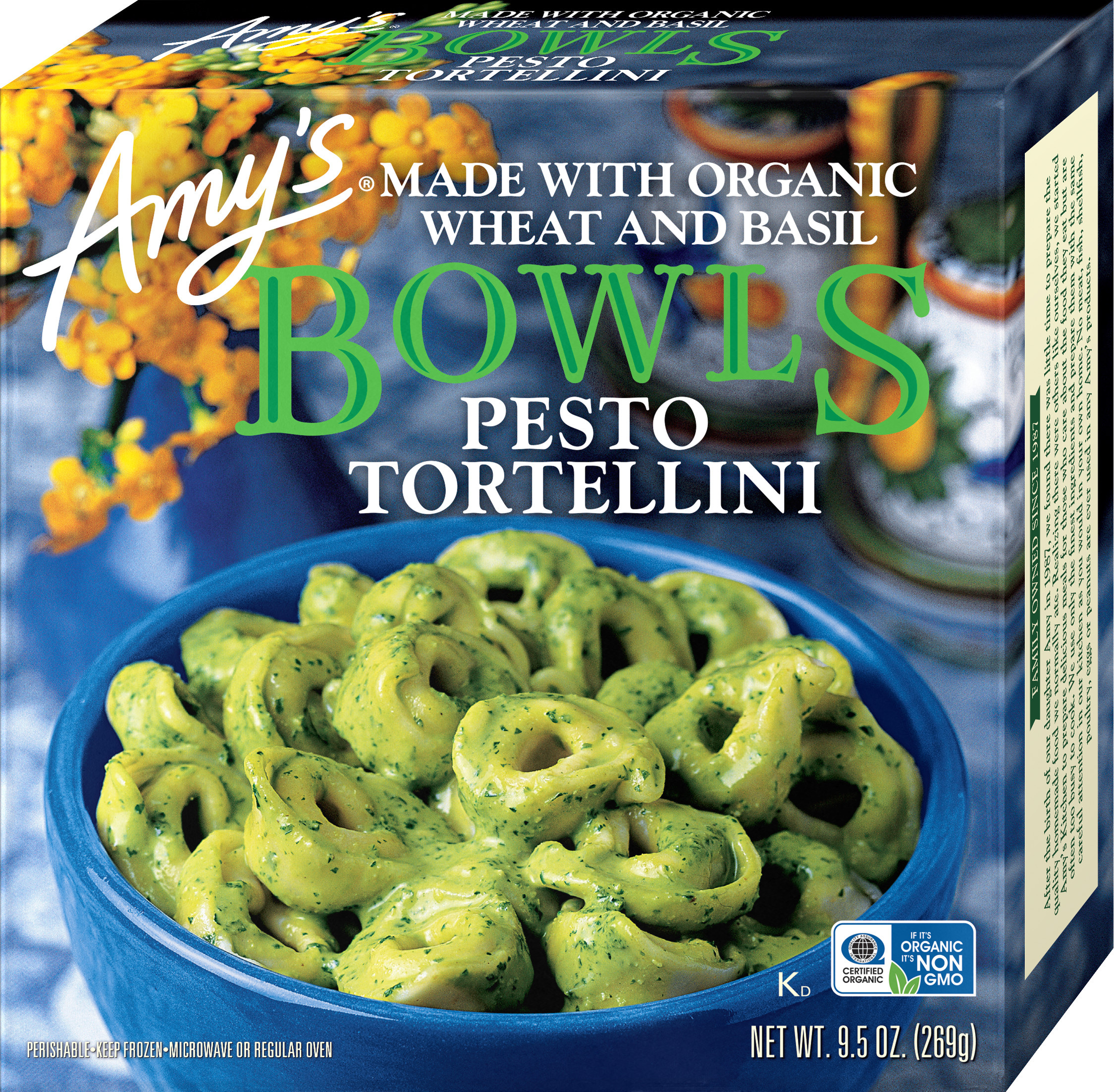 Pesto Tortellini Made With Organic Wheat And Basil Bowls