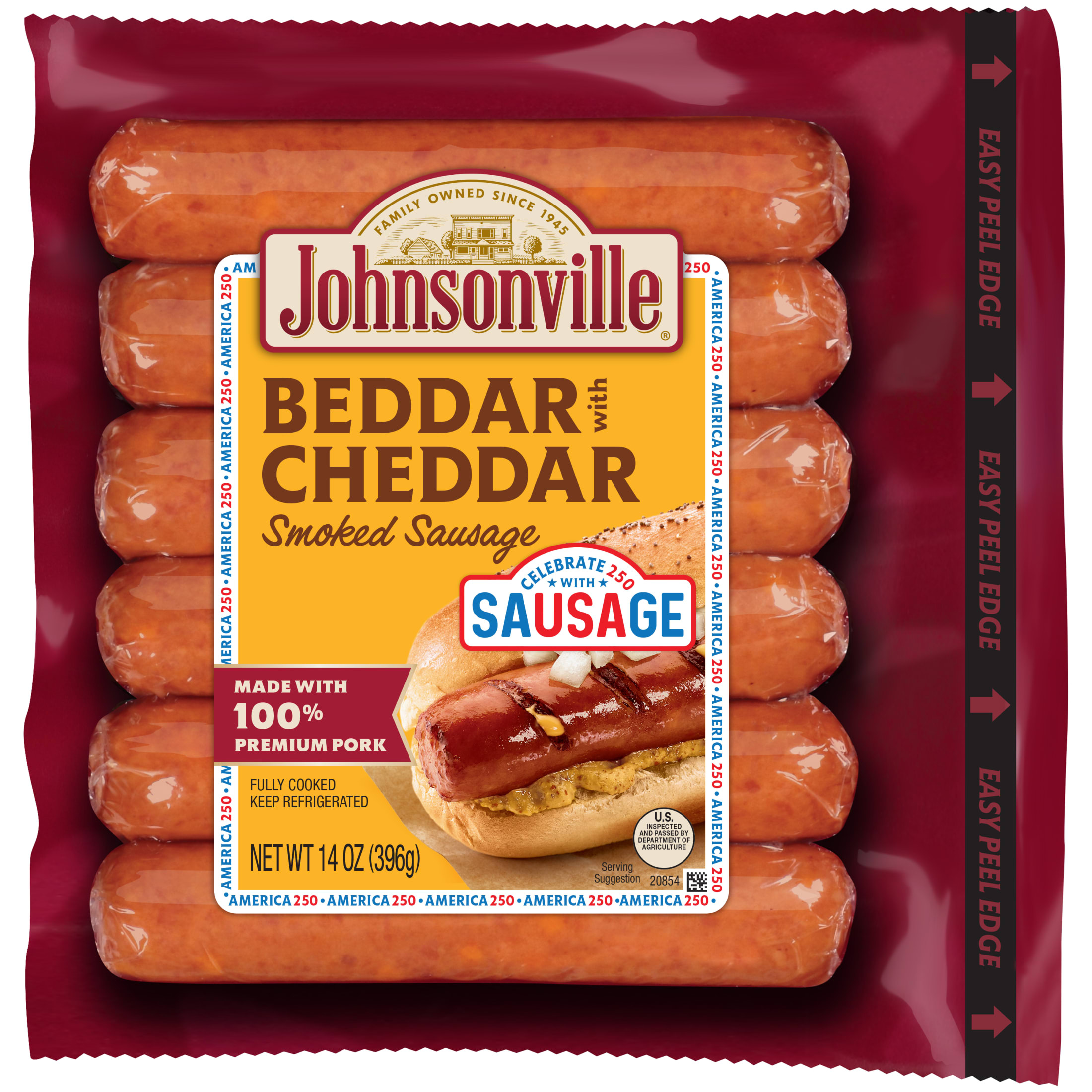 Beddar With Cheddar Smoked Sausage