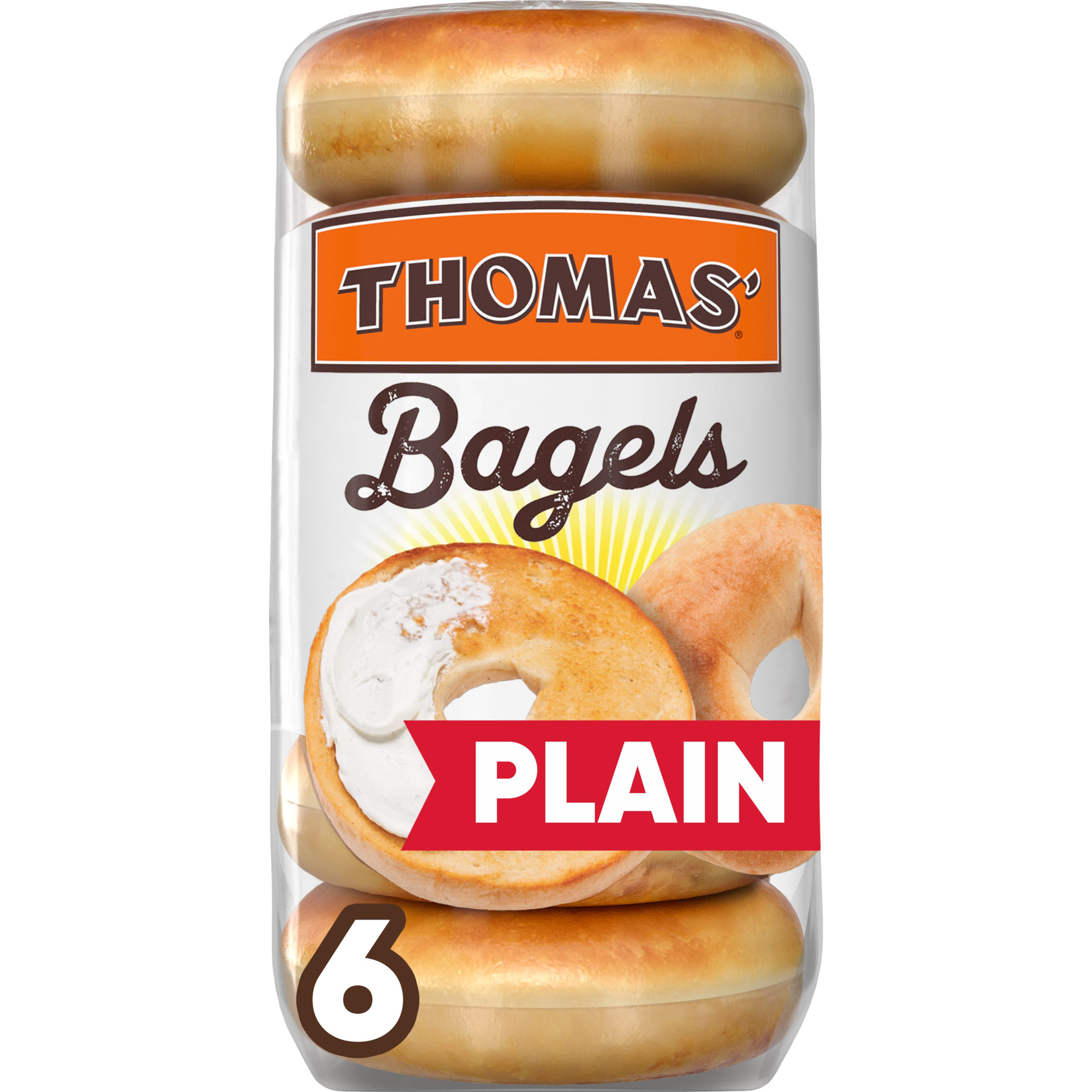 Plain Pre-Sliced Bagels
