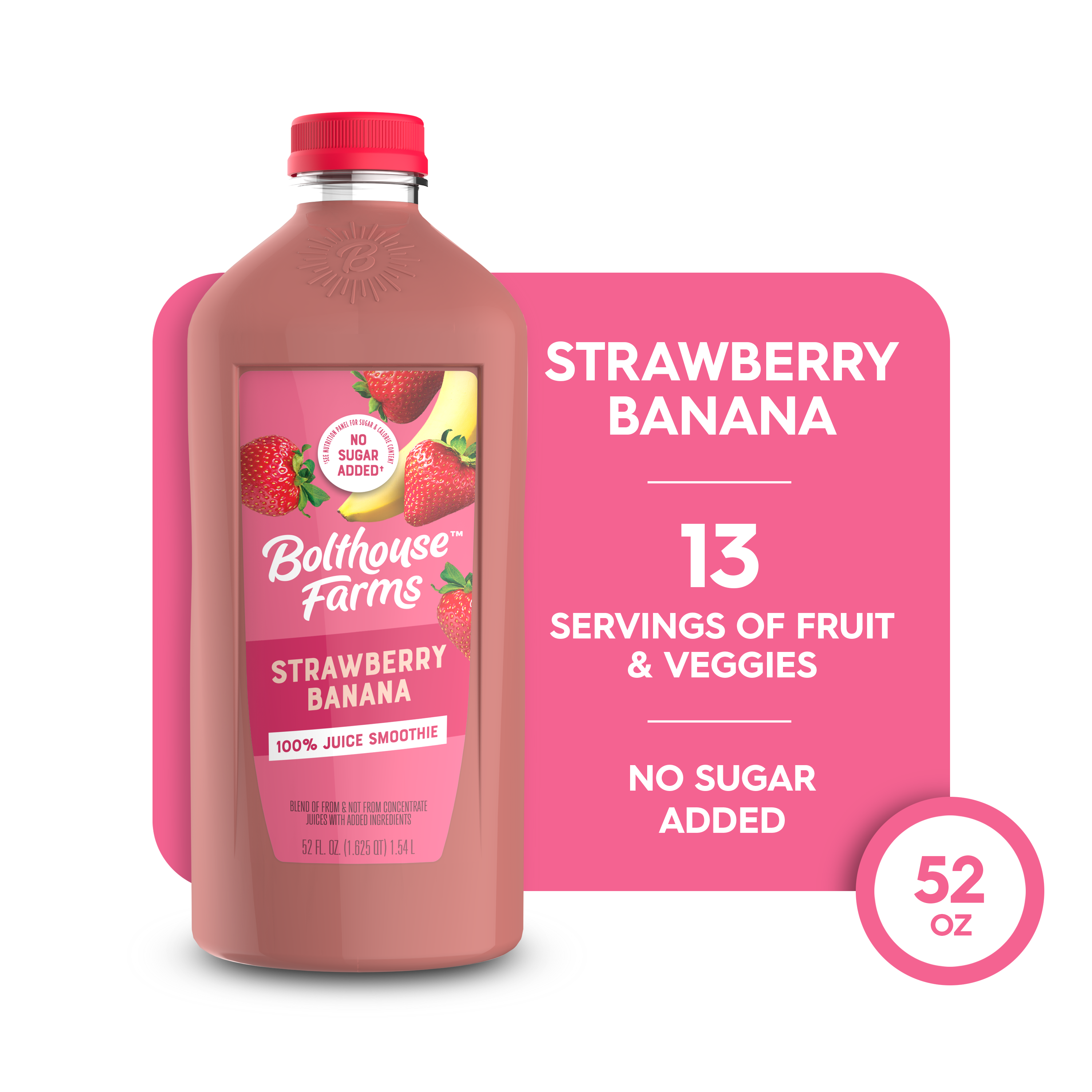 100% FRUIT JUICE SMOOTHIE, STRAWBERRY BANANA