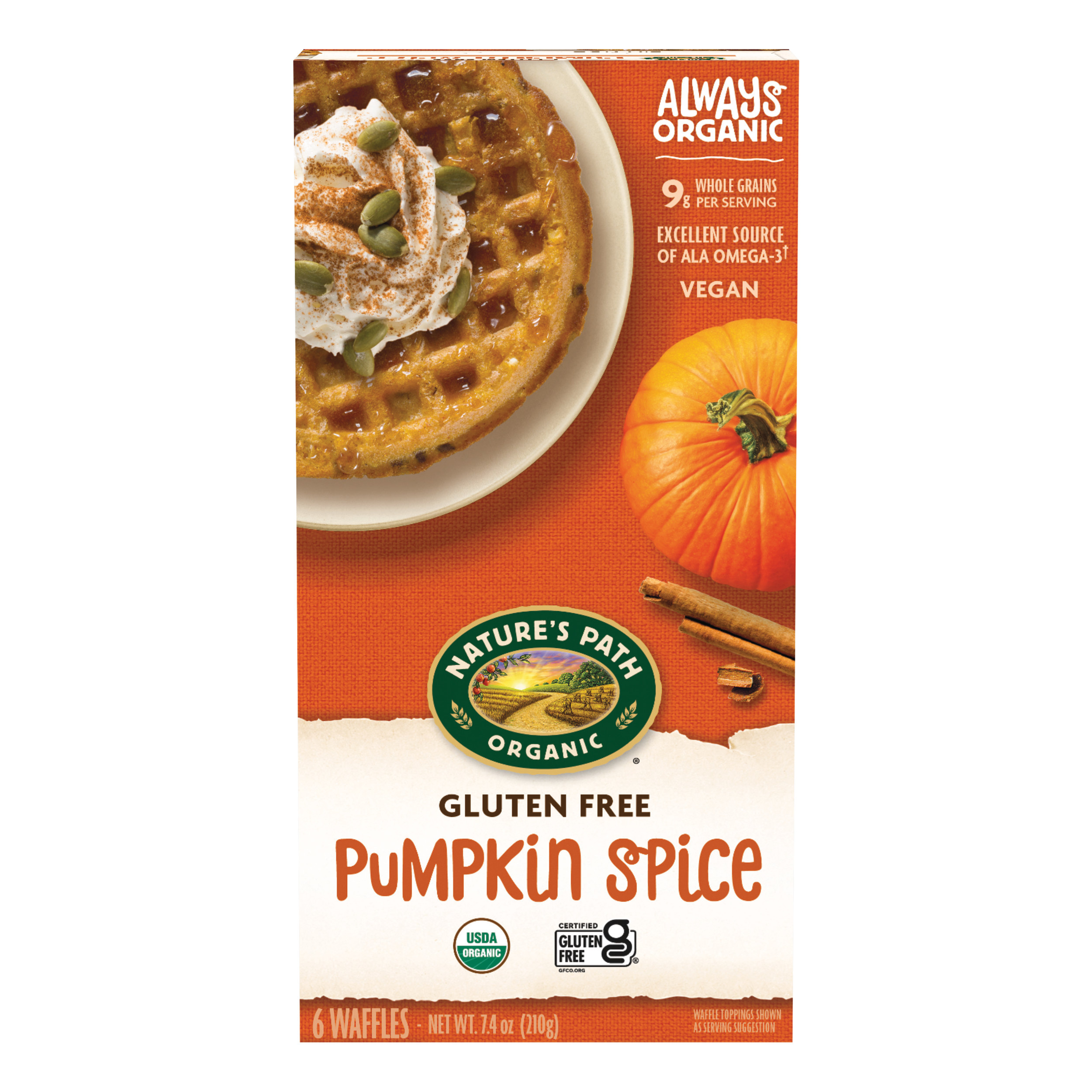 Nature's Path, Organic Pumpkin Spice Waffles