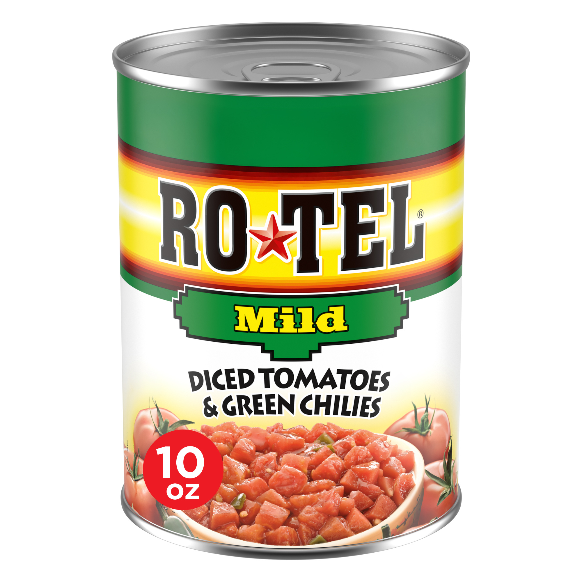 MILD DICED TOMATOES & GREEN CHILIES, MILD