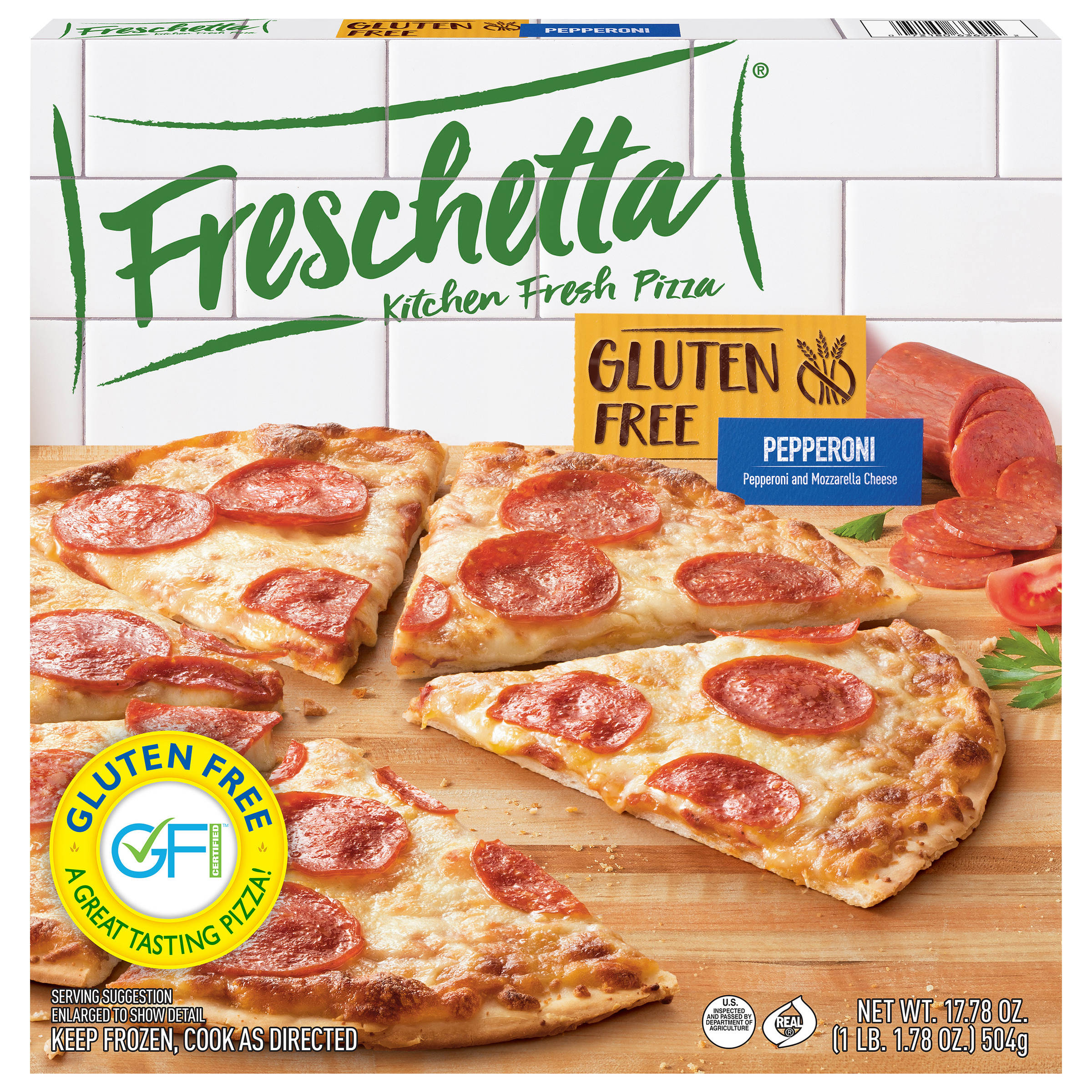Gluten Free Pepperoni and Mozzarella Cheese Pizza