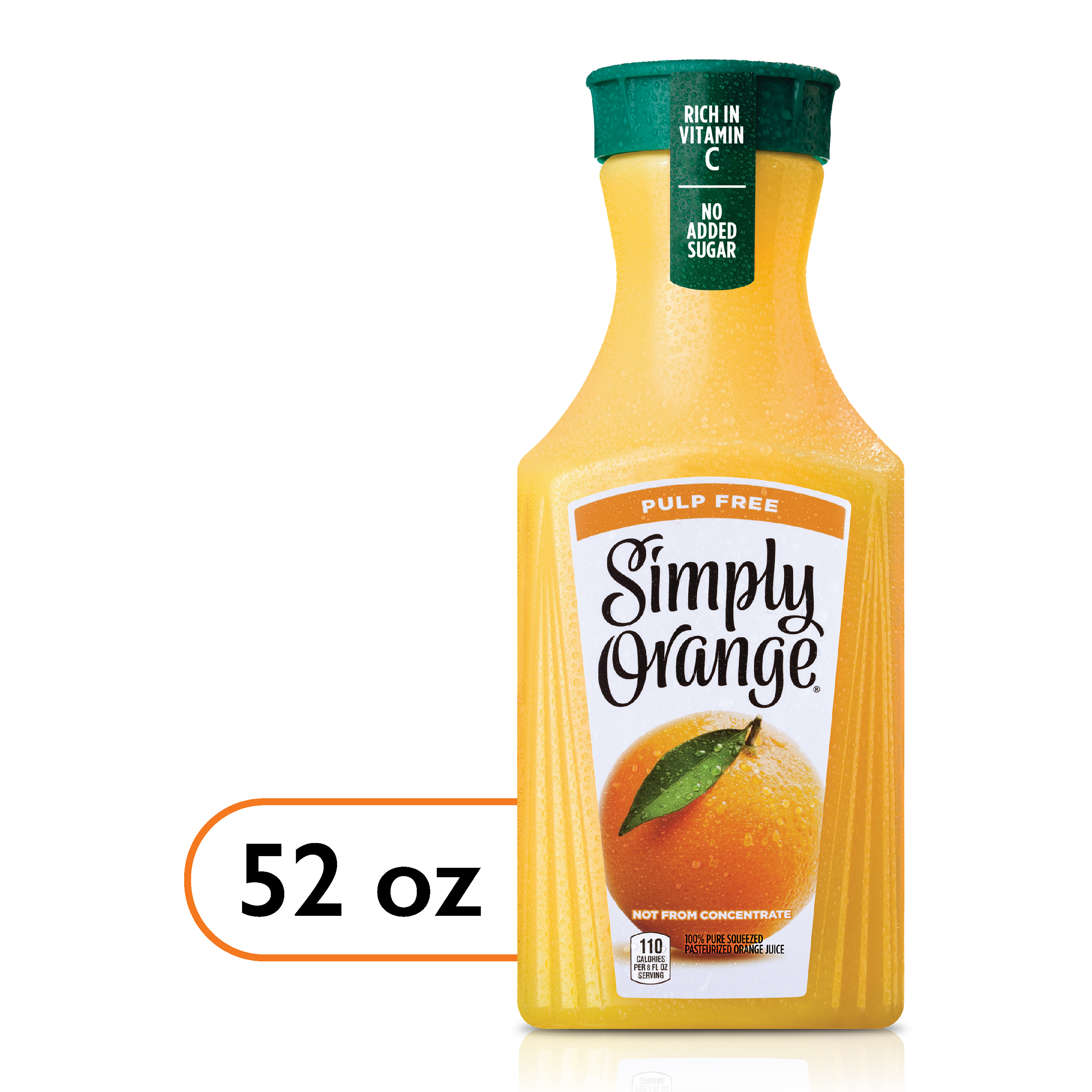 100% Pure Squeezed Pasteurized Orange Juice