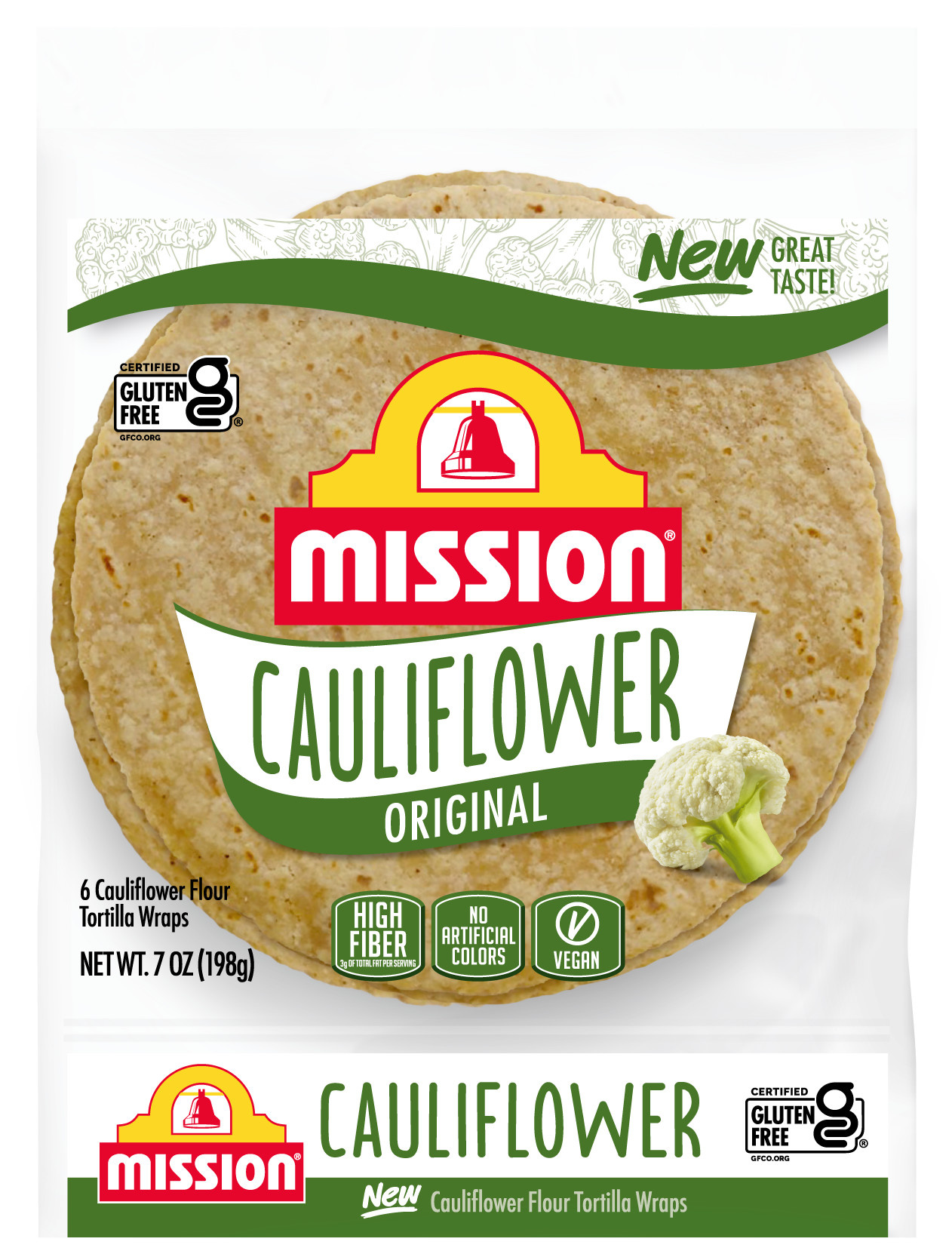 Mission Cauliflower Original Tortilla Wraps