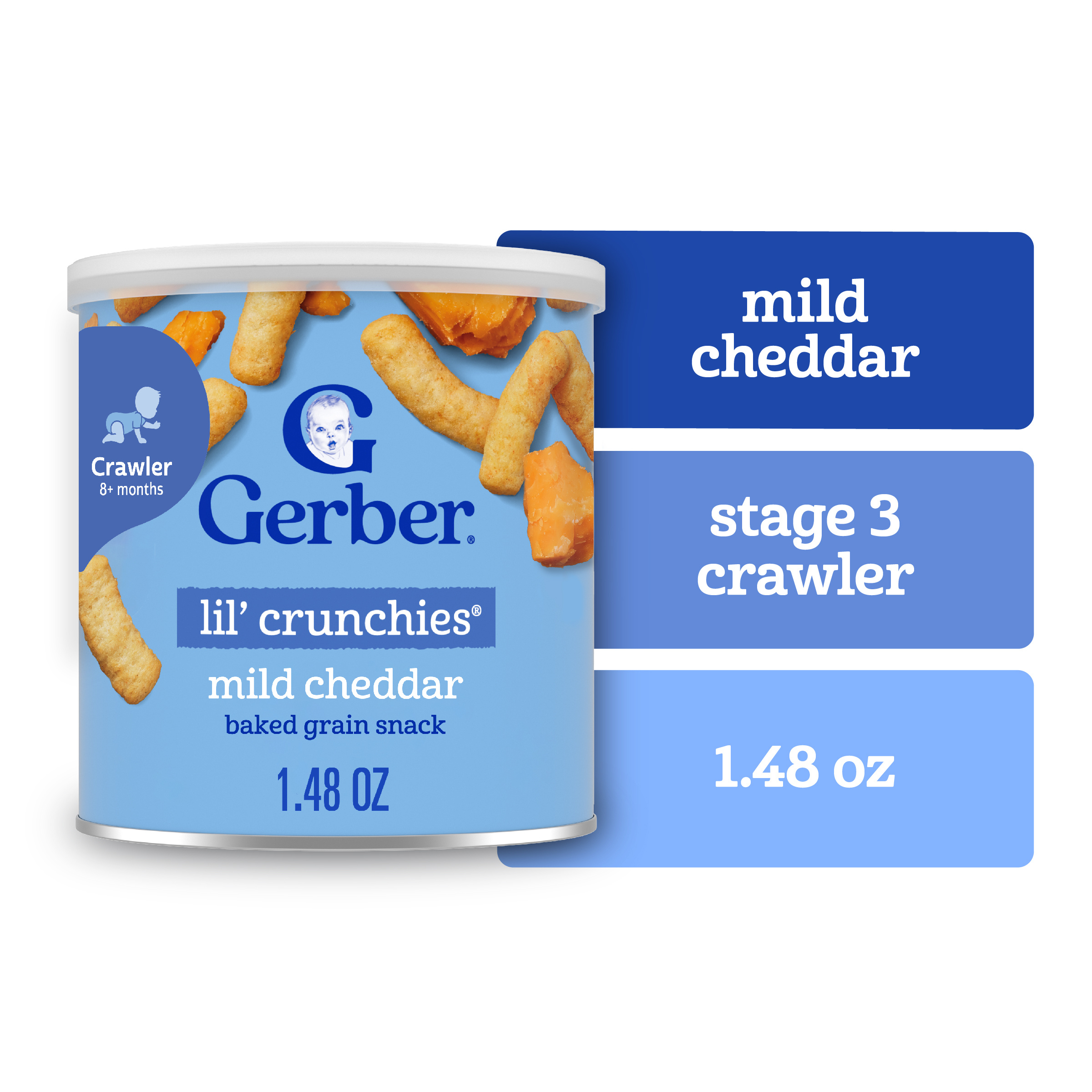 Gerber graduates lil crunchies mild cheddar