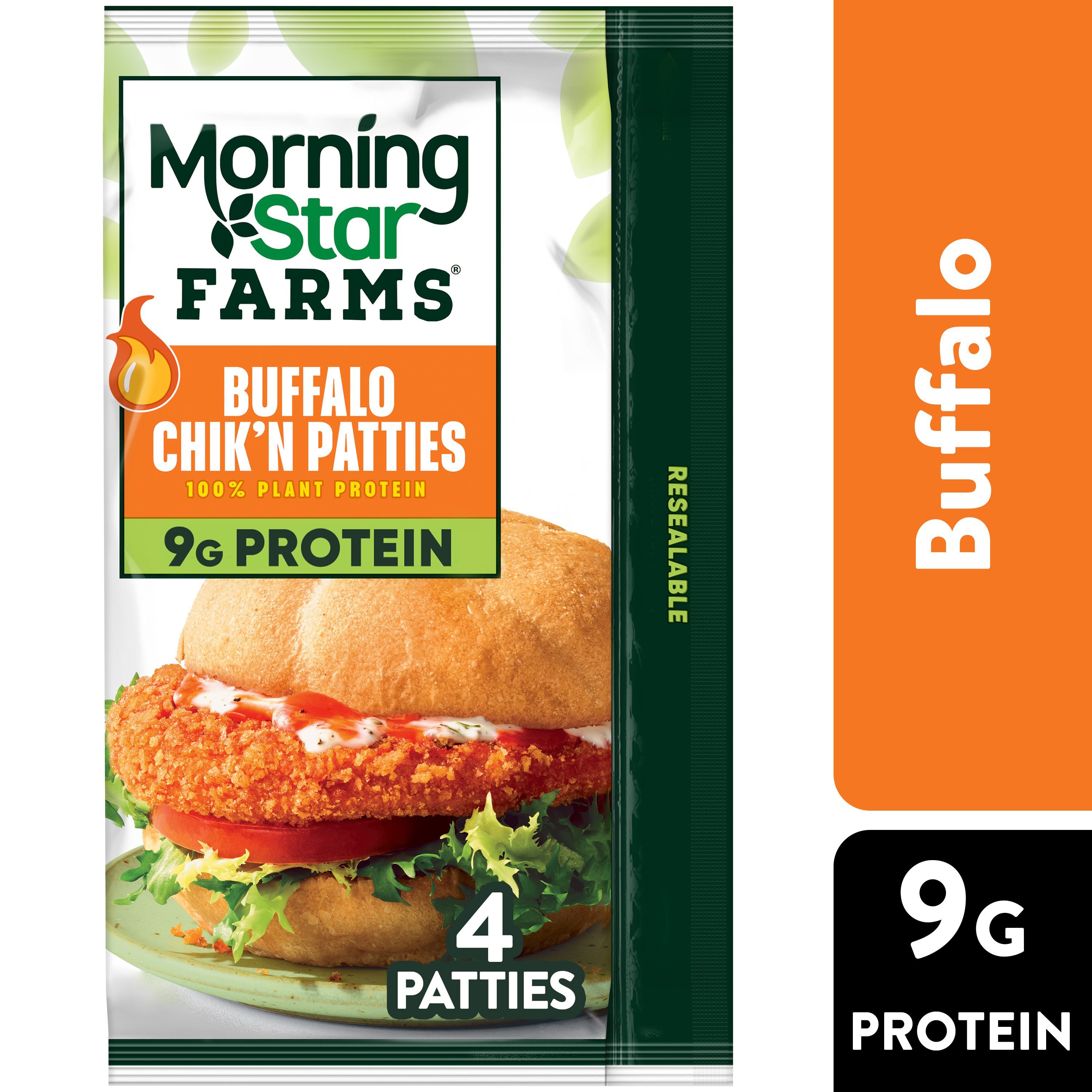 Veggie Chik'n Veggie Buffalo Chik Breaded Veggie Patties