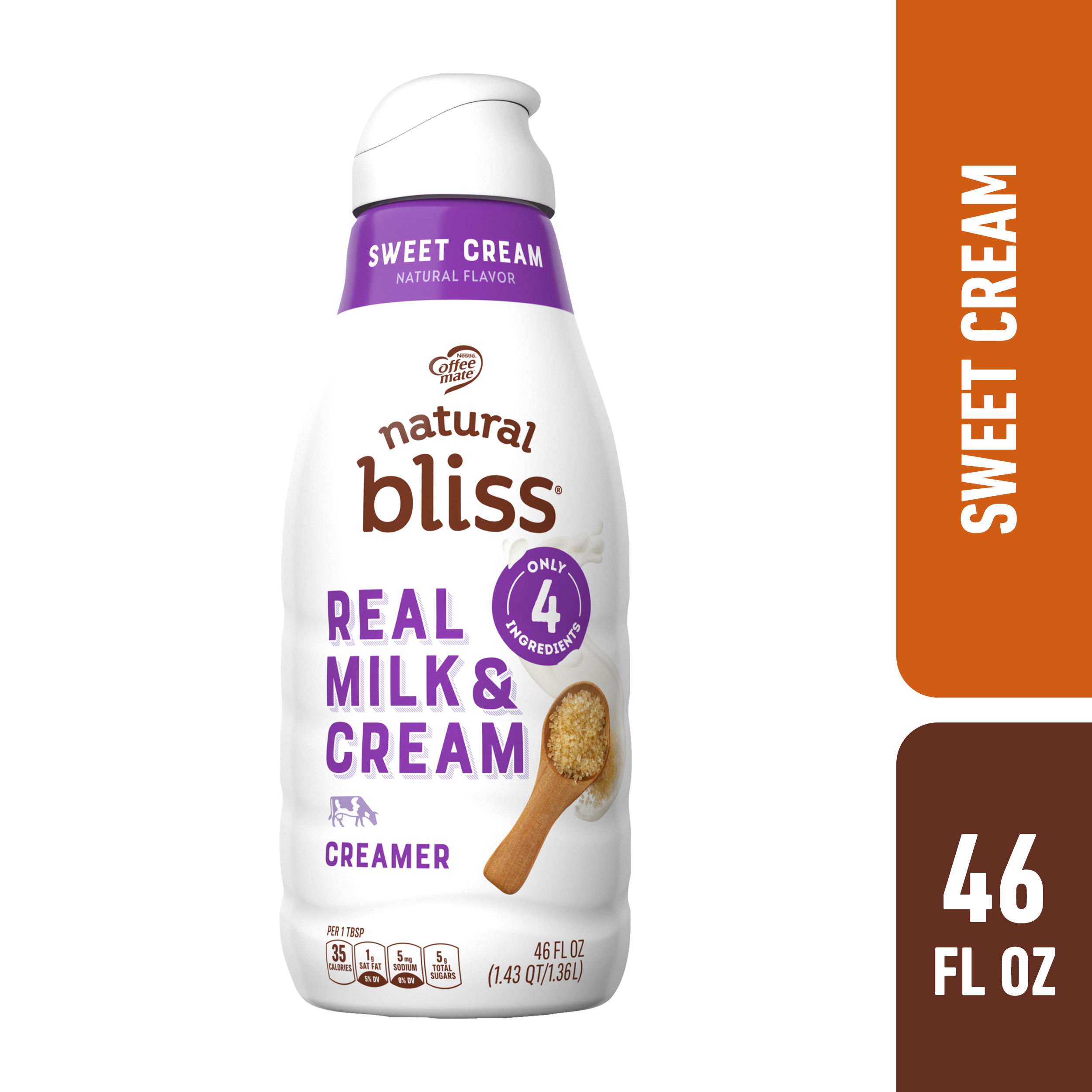 Sweet Cream Natural Bliss Coffee Creamer