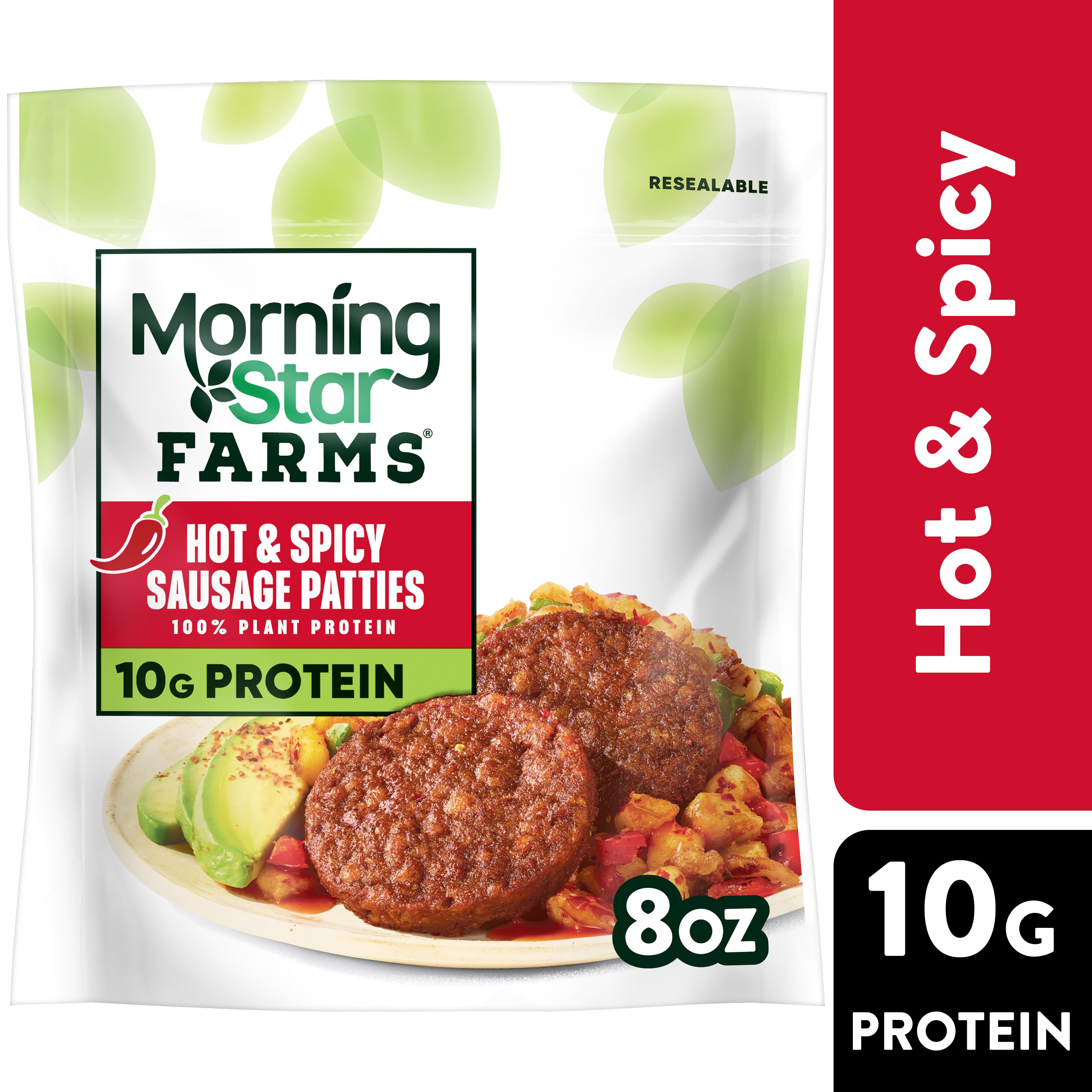Hot & Spicy Veggie Sausage Patties