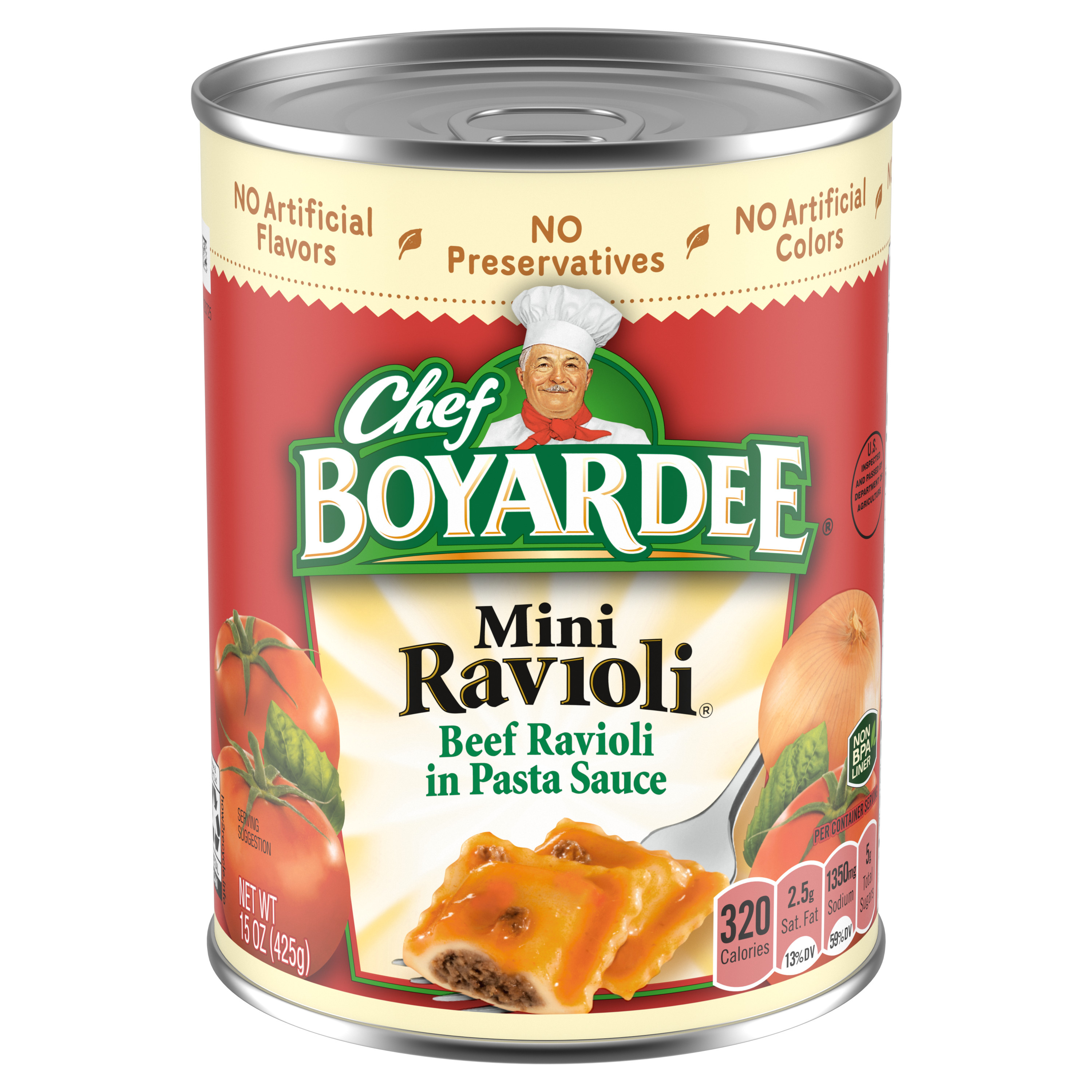 Beef Mini Ravioli In Pasta Sauce