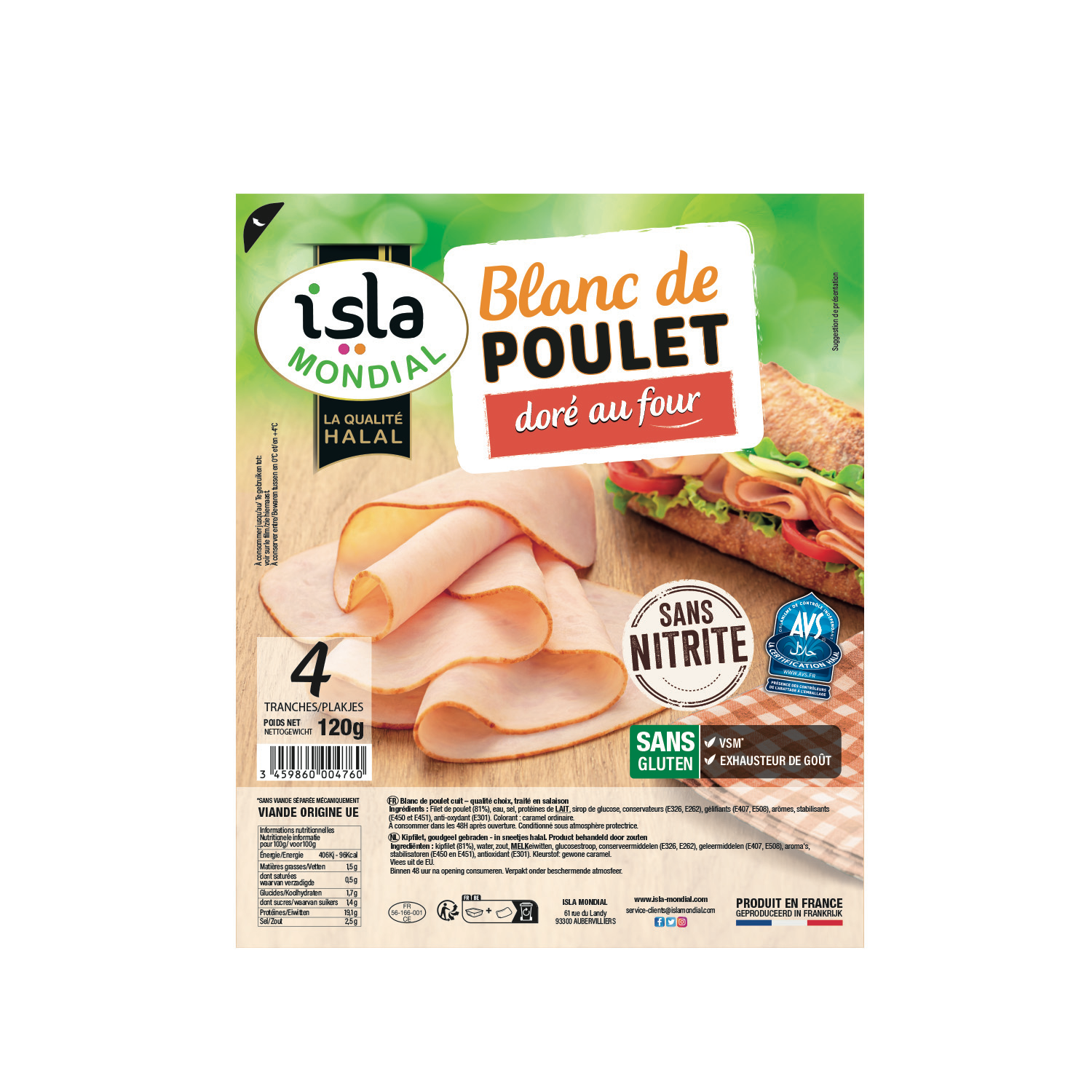 Isla Mondial - Blanc de poulet halal doré au four (4)