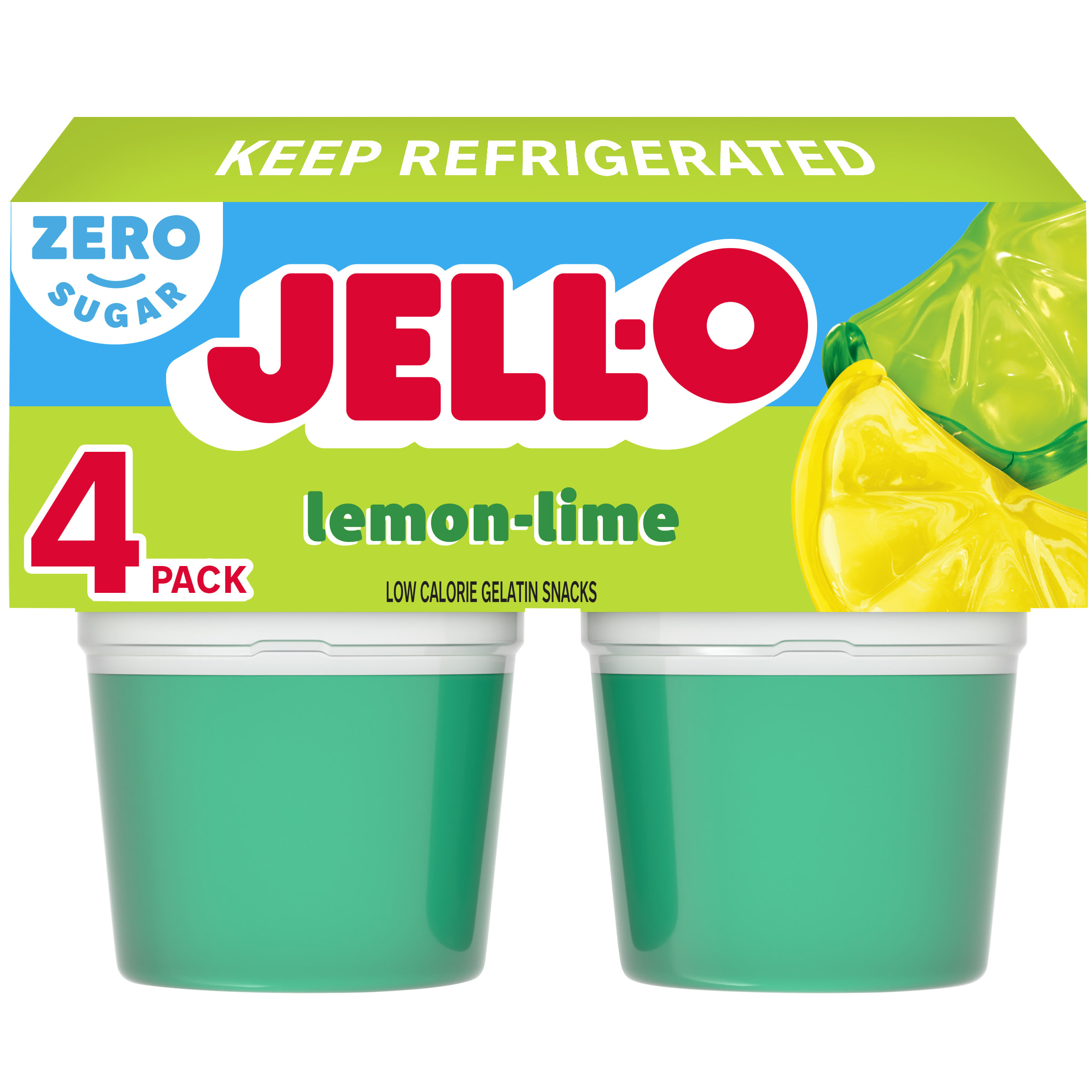 Lemon-Lime Low Calorie Gelatin Snacks