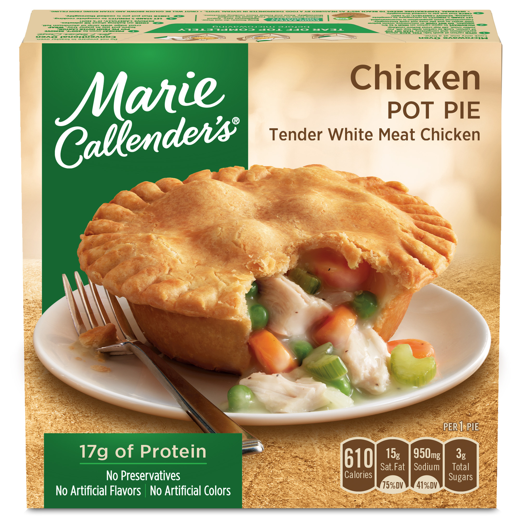 Chicken Pot Pie Tender White Meat Chicken