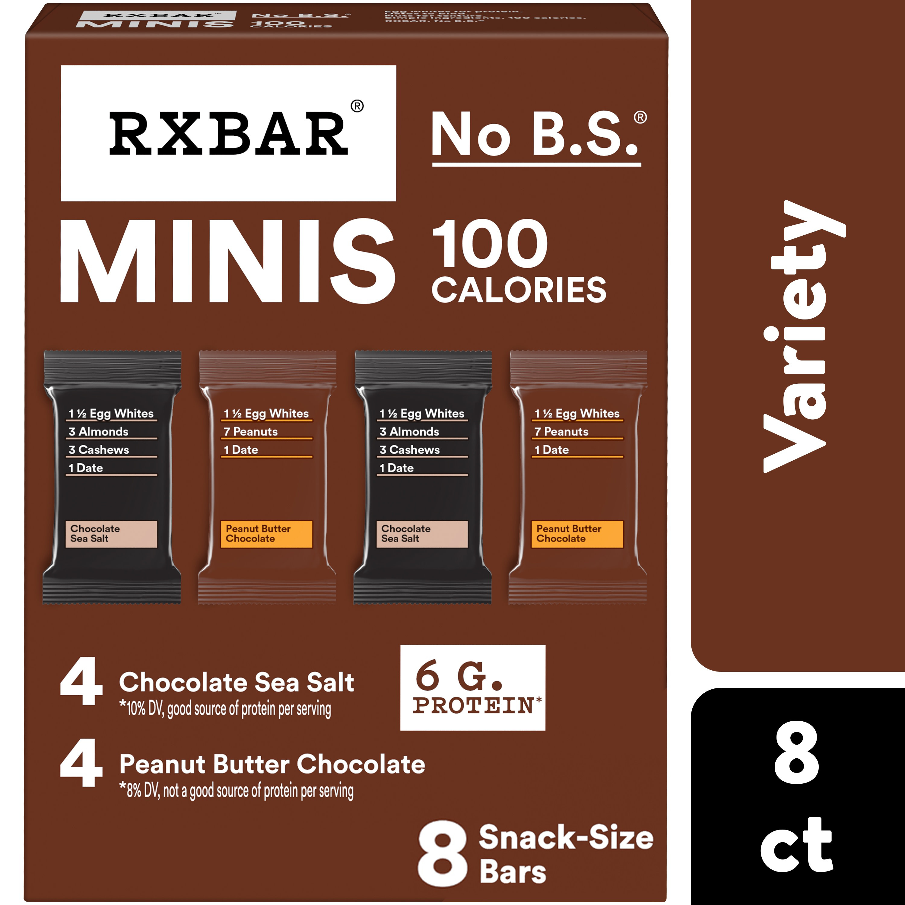 Rxbar Minis Peanut Butter Chocolate Sea Salt Protein Bars