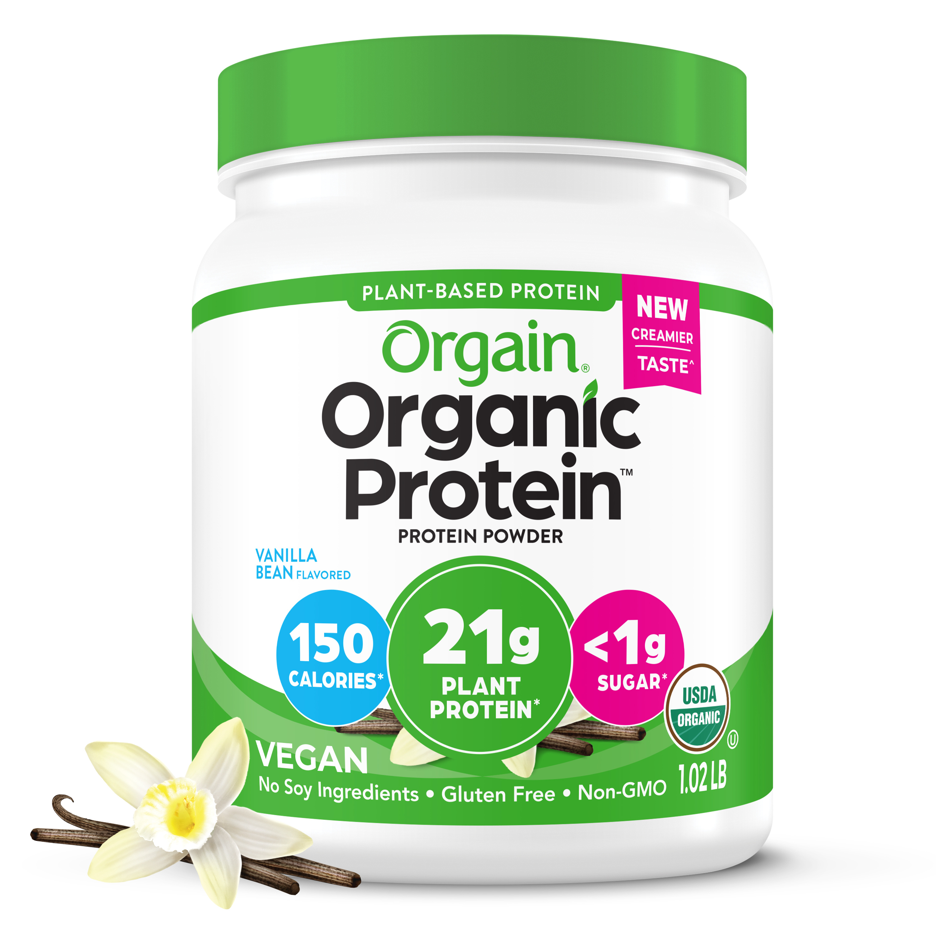 Vanilla Bean Flavor Plant Based Protein Powder