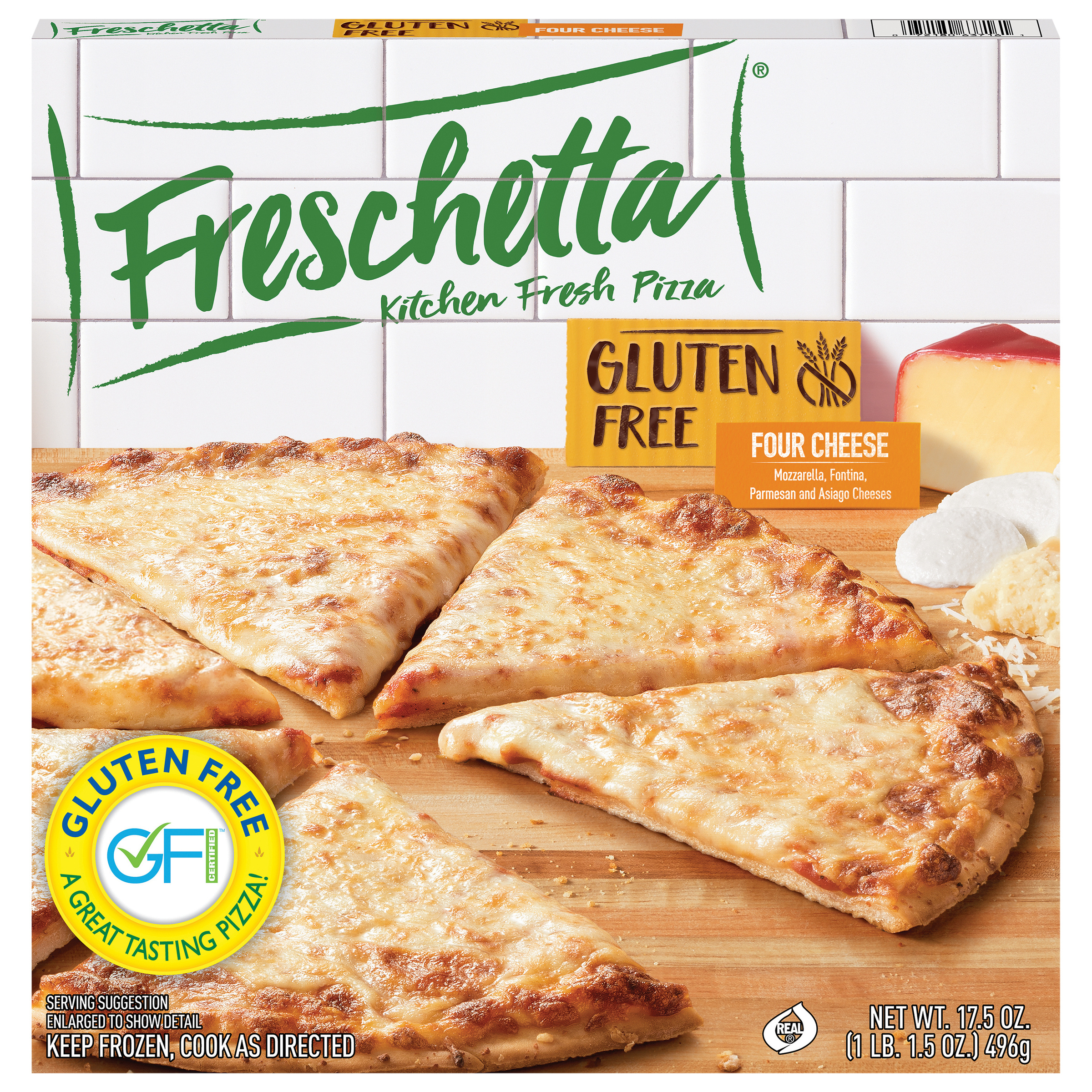 Four Cheese Mozzarella, Fontina, Parmesan and Asiago Cheeses Pizza