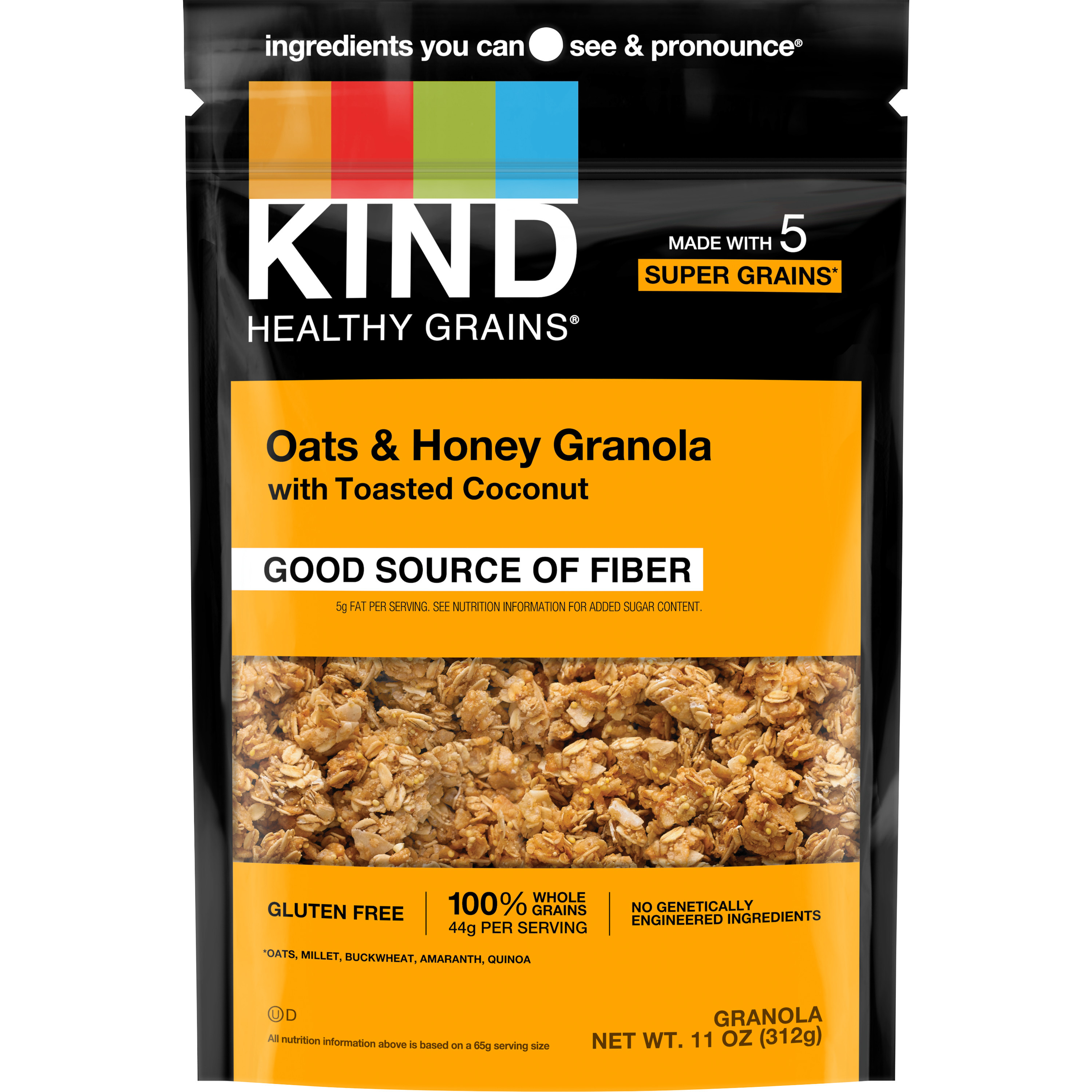 KIND Healthy Grains Clusters with Toasted Coconut, Oats & Honey