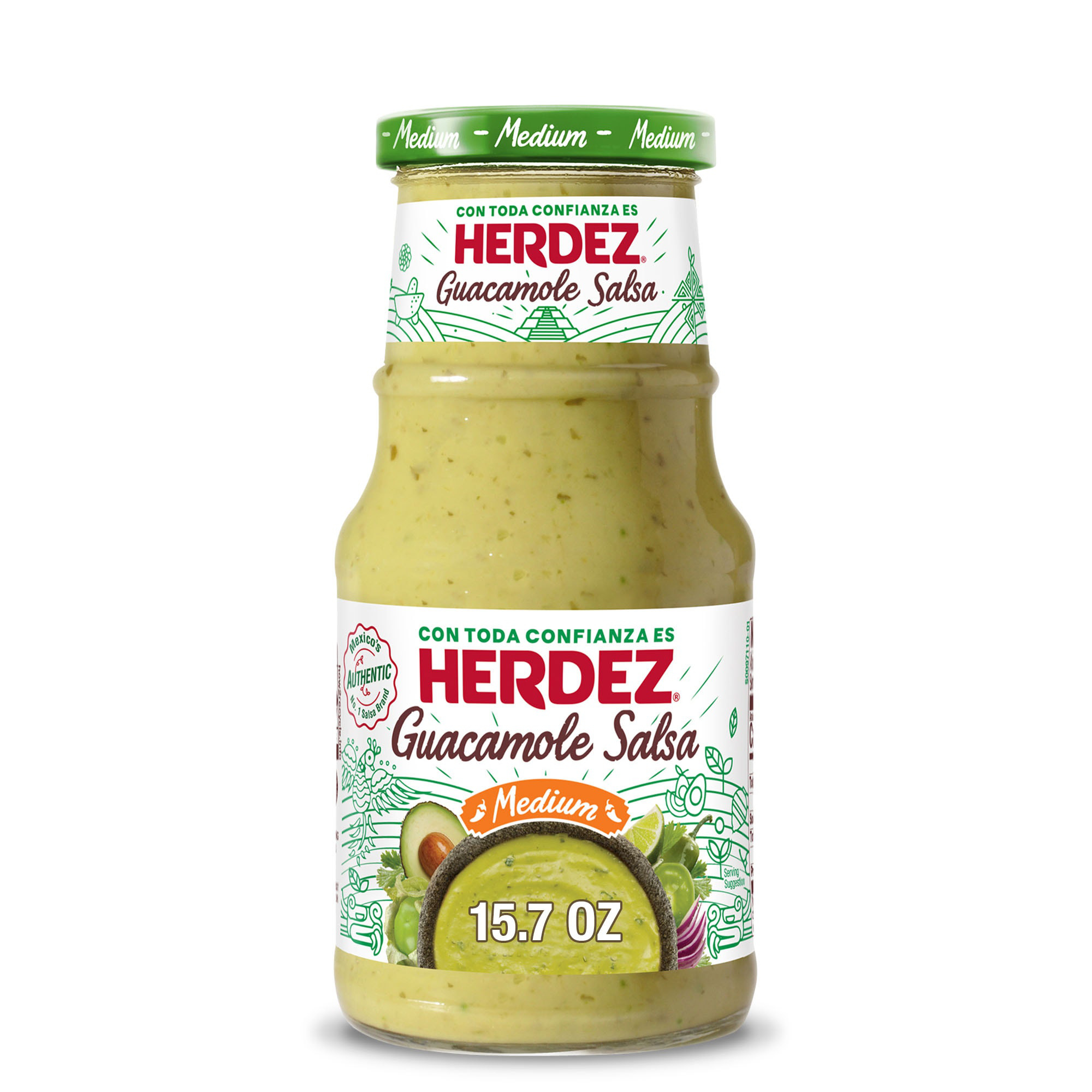 MEDIUM GUACAMOLE SALSA, MEDIUM