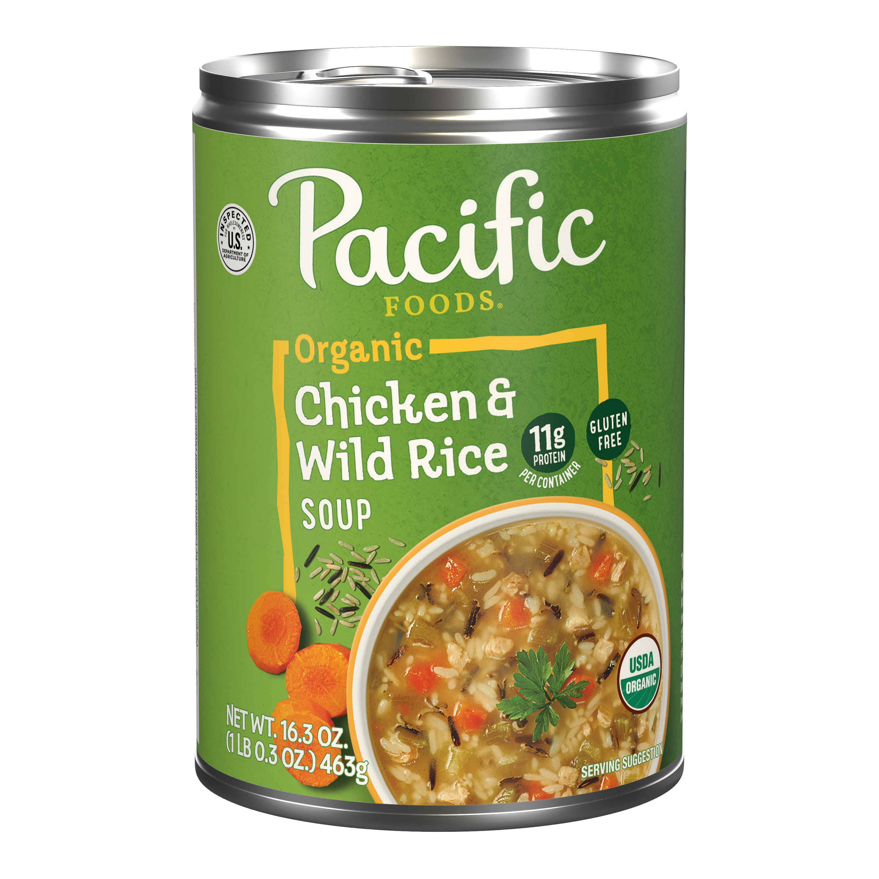 Organic chicken wild rice soup