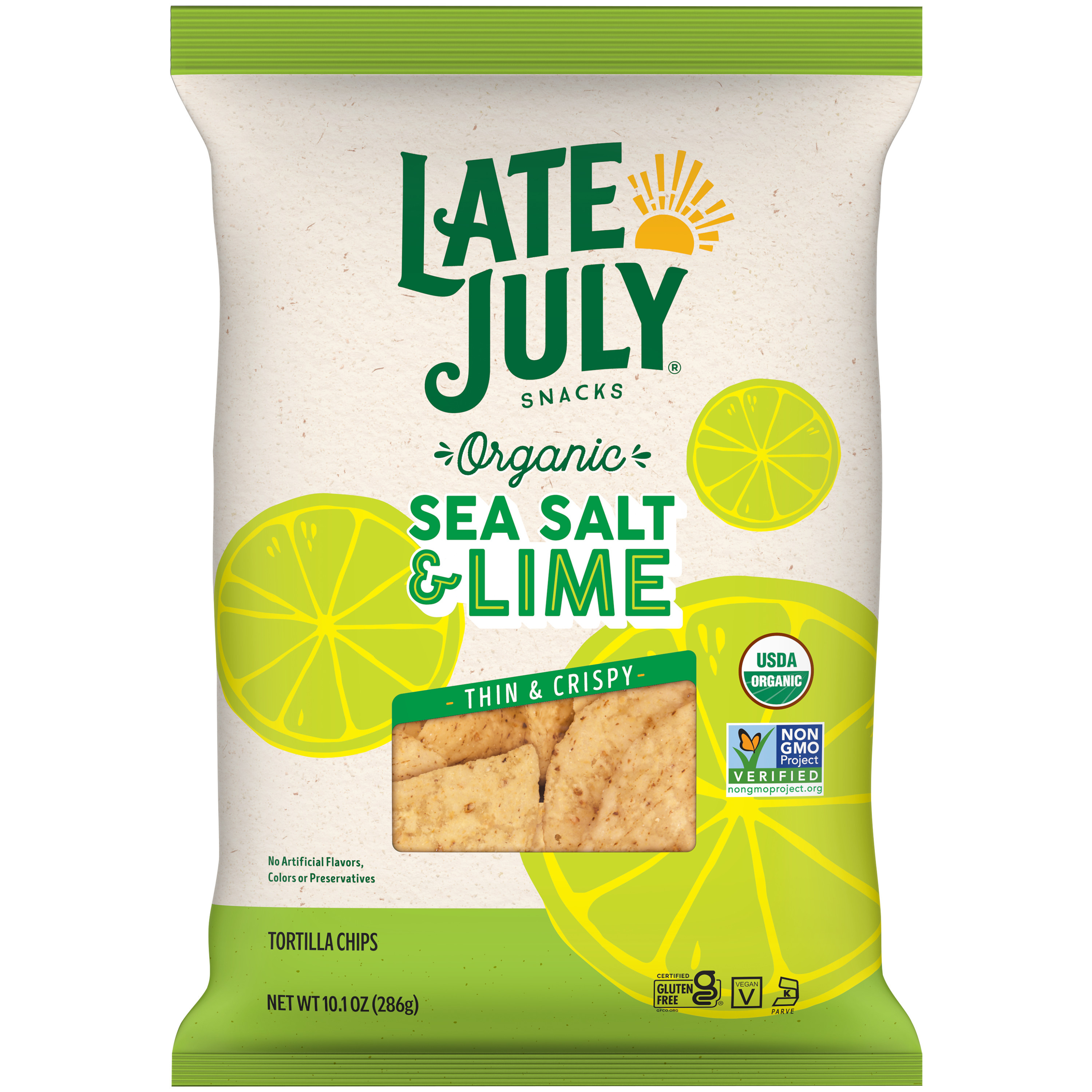 Late July Thin & Crispy Organic Sea Salt & Lime Tortilla Chips