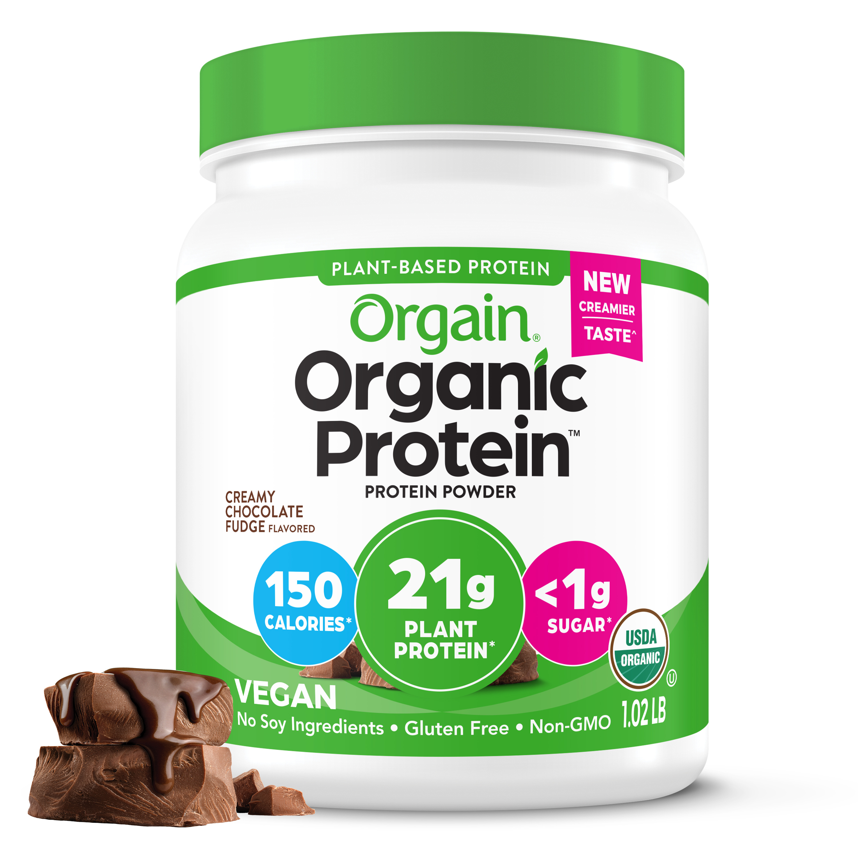 Creamy Chocolate Fudge Flavor Plant Based Protein Powder
