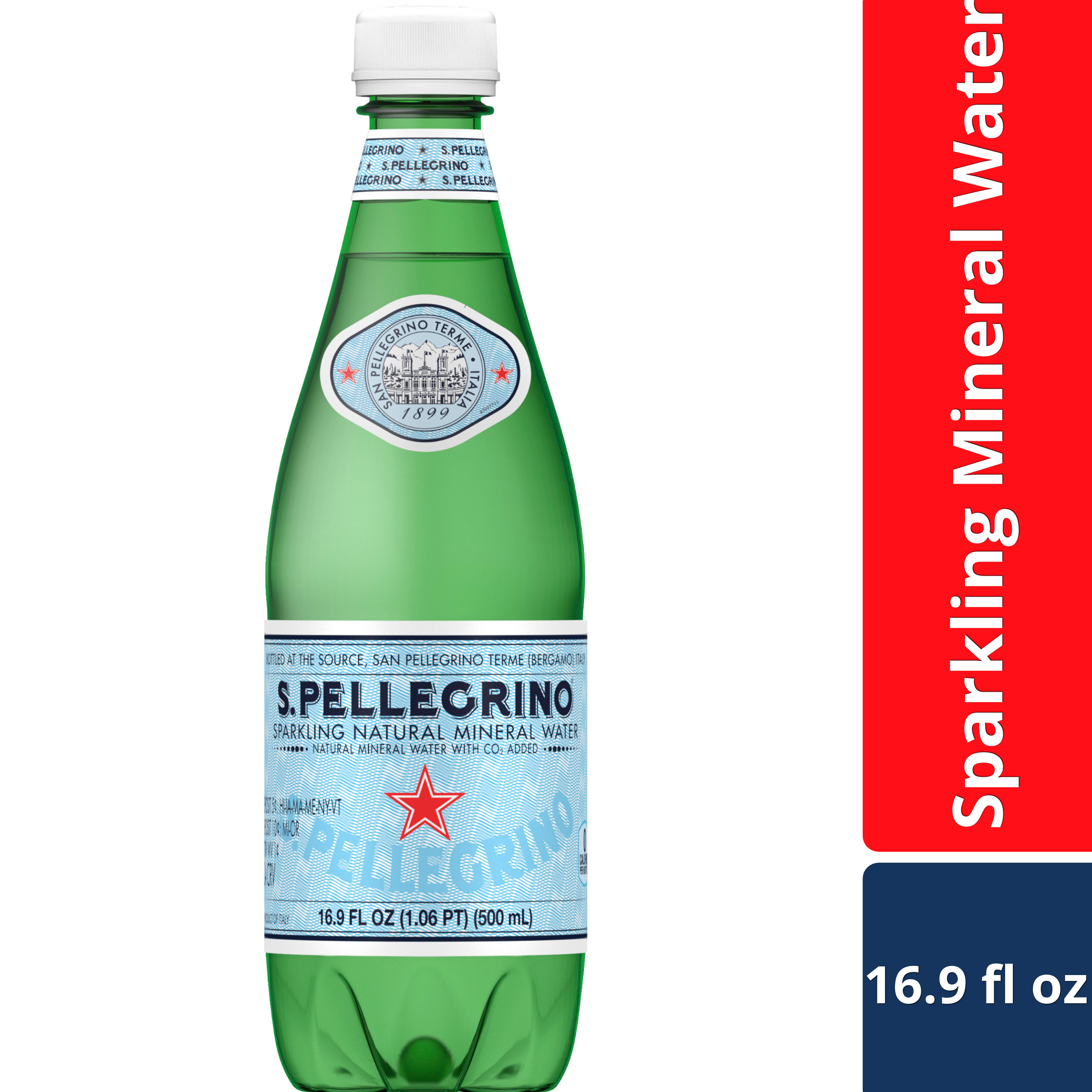 SPARKLING NATURAL MINERAL WATER WITH NATURAL CO2 ADDED