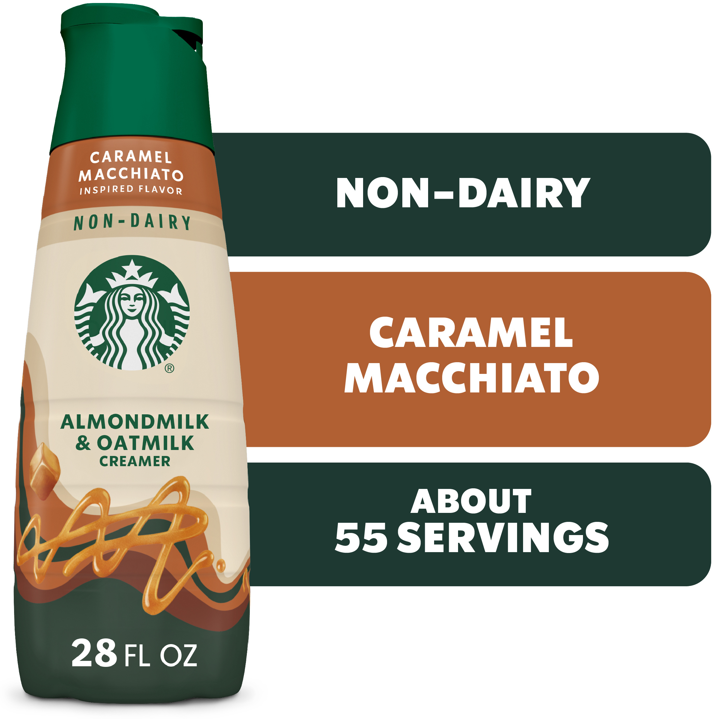 Starbucks Non-Dairy Almondmilk & Oatmilk Caramel Macchiato Creamer