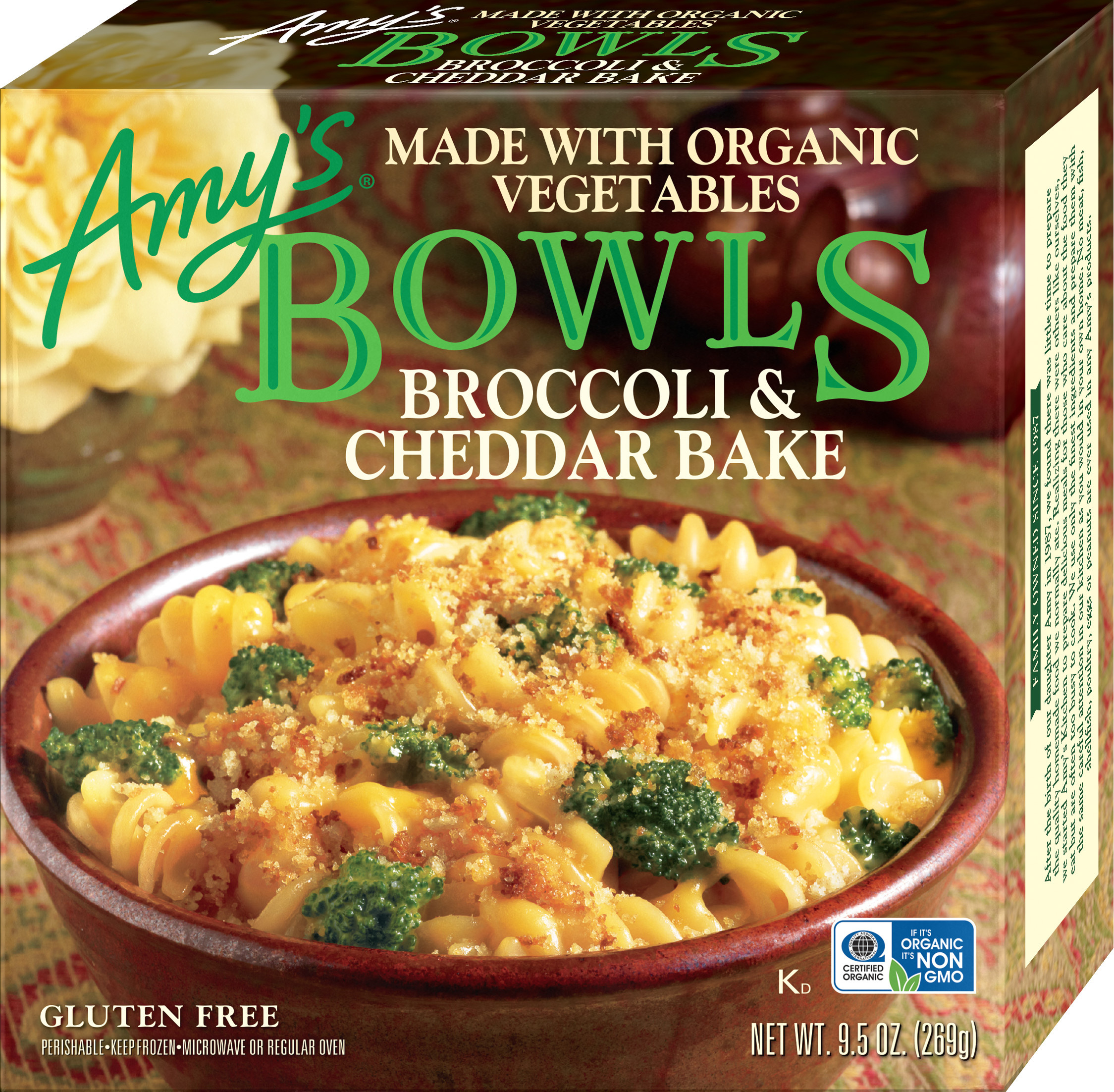 Broccoli & Cheddar Bake Made With Organic Vegetables Bowls