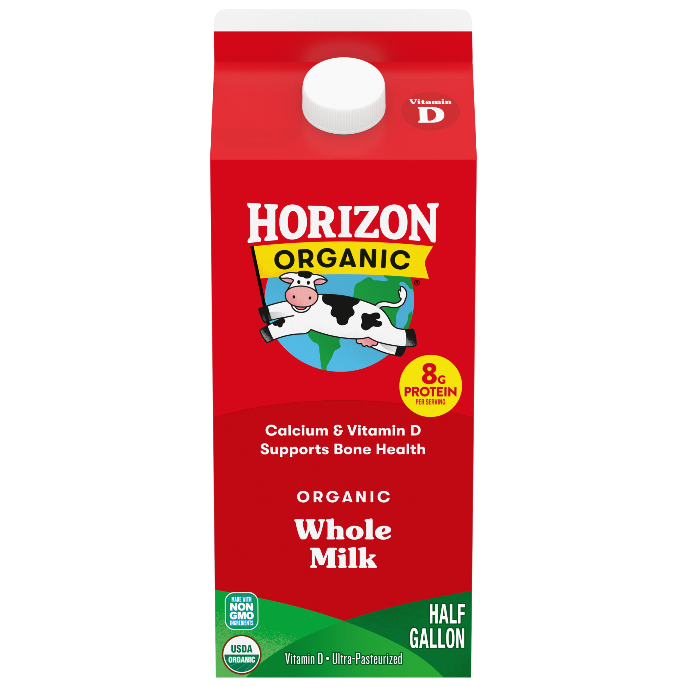 Organic Pasture-Raised Vitamin D Whole Milk
