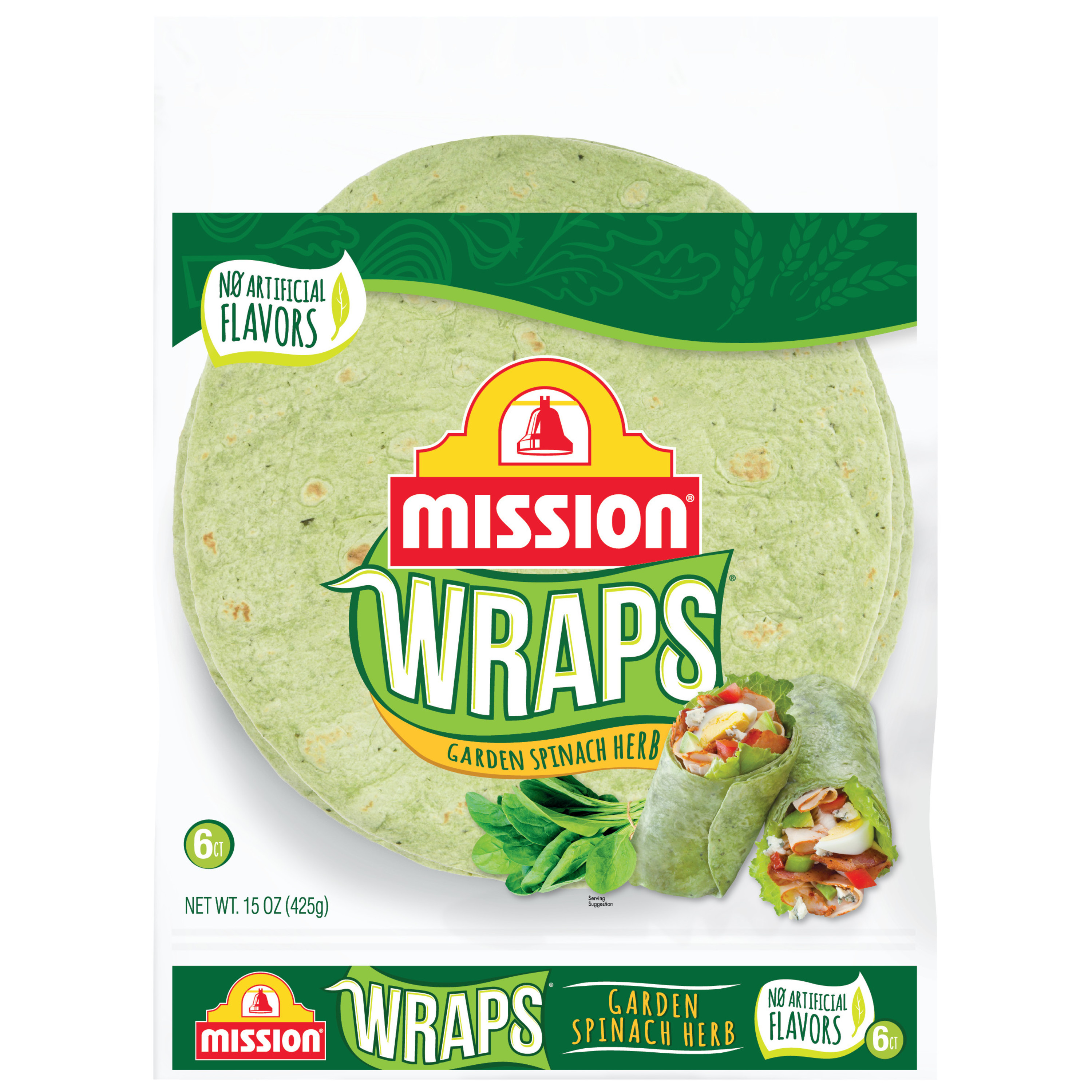 Garden Spinach Herb Wraps
