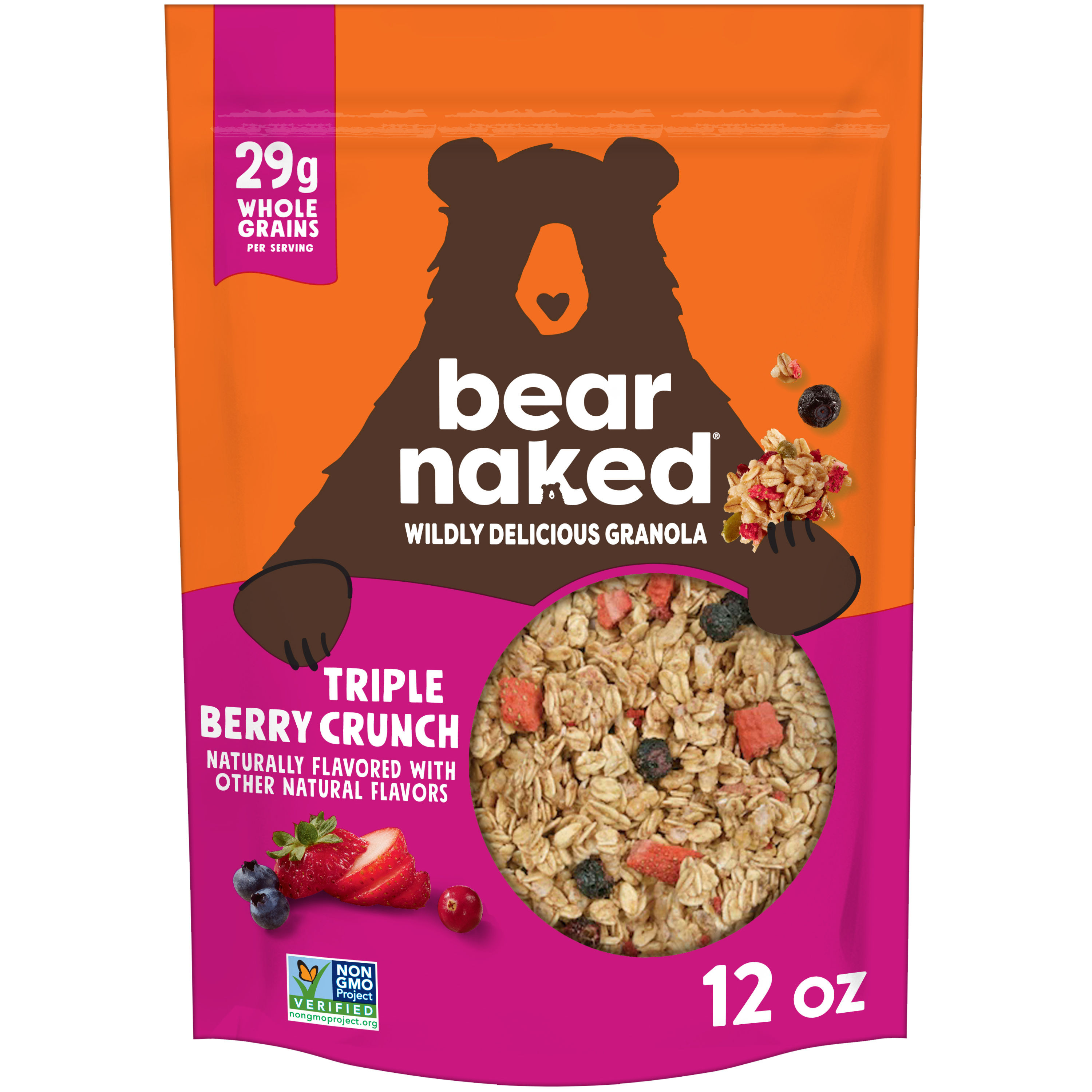 Triple Berry Raspberries, Strawberries, Blueberries Granola