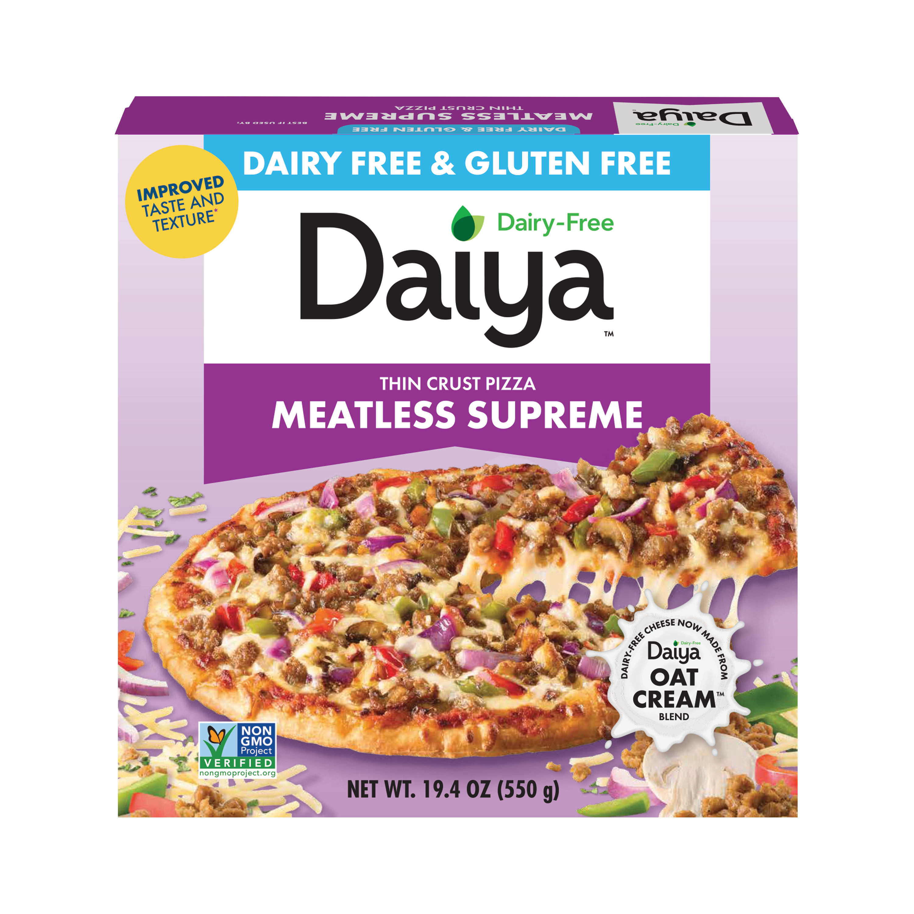 Supreme With Meatless Italian Sausage Style Crumbles, Mushrooms & Bell Peppers Thin Crust Gluten-Free Pizza